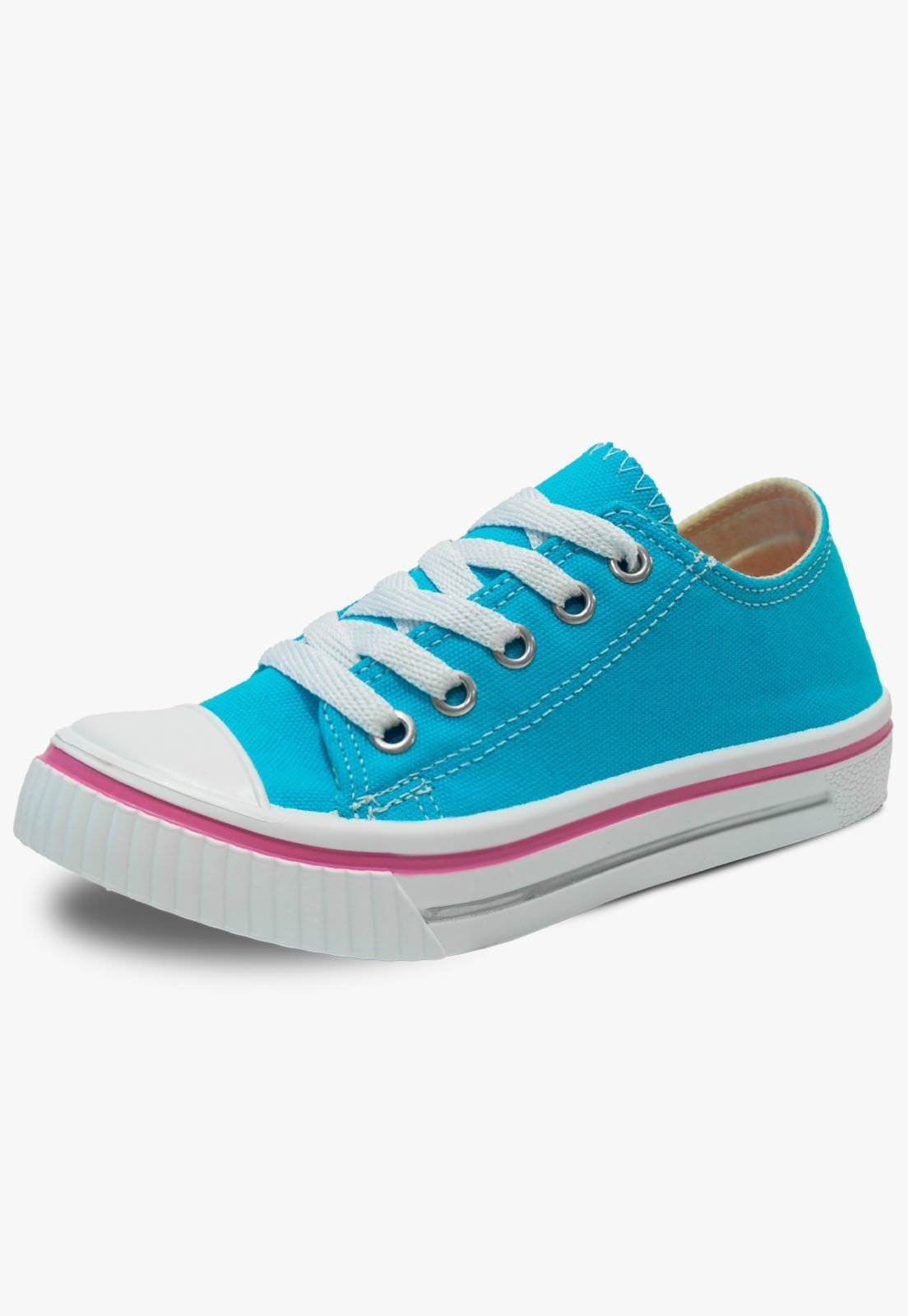Vista 2 Infantil - Tenis Pop Star Feminino Pópidi Menina Turquesa azul Pópidí azul