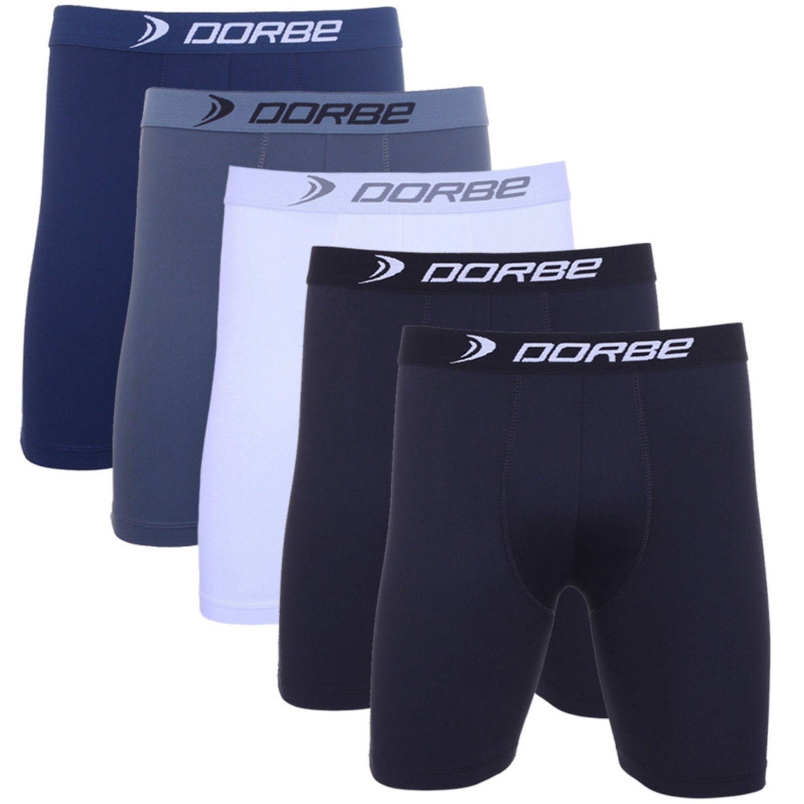 Kit 5 Cuecas Long Leg Algodão Neutro Dorbe