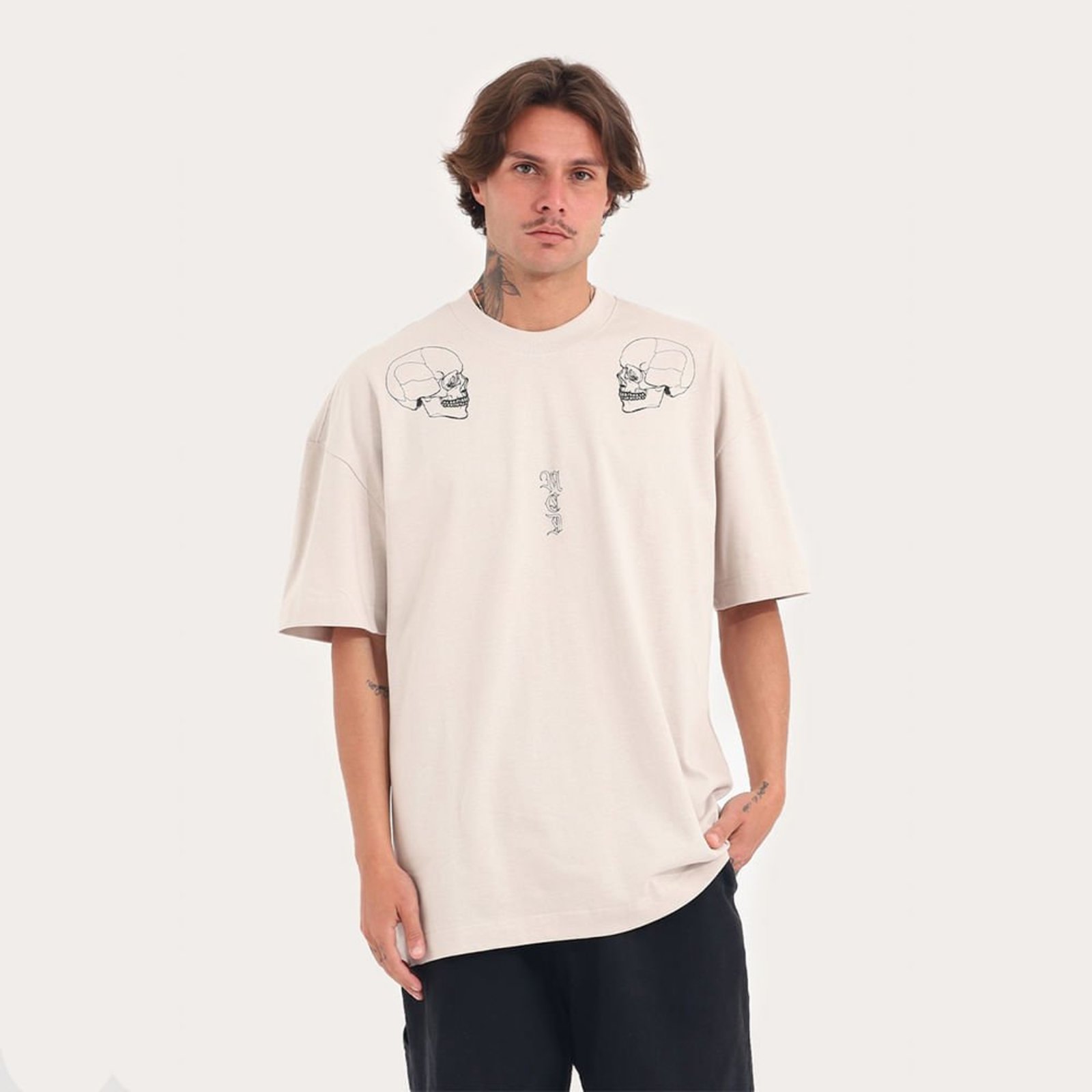 Camiseta Box Fit MCD Skull Caligraffiti