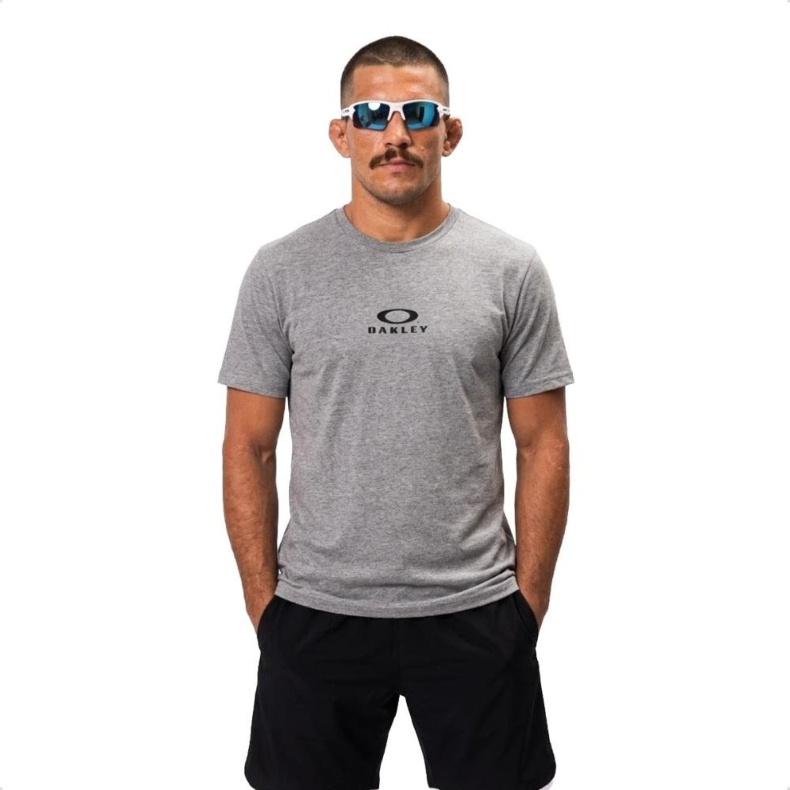 CAMISETA OAKLEY MASCULINA BARK NEW TEE Cinza