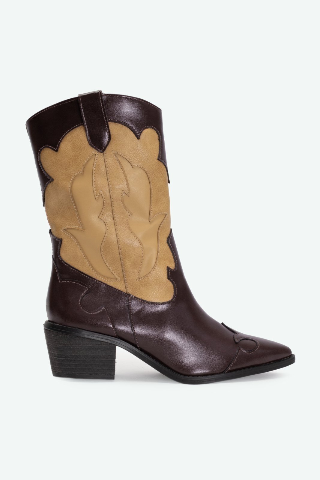 Bota Western Mia Bege Suzana Santos