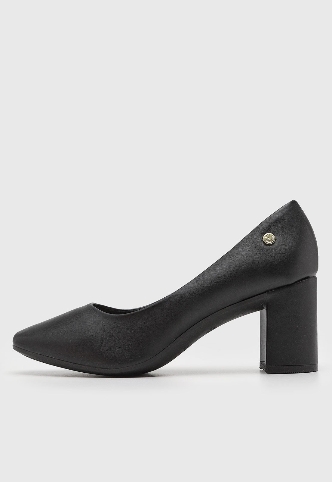 Scarpin Feminino Via Uno Salto Bloco Preto