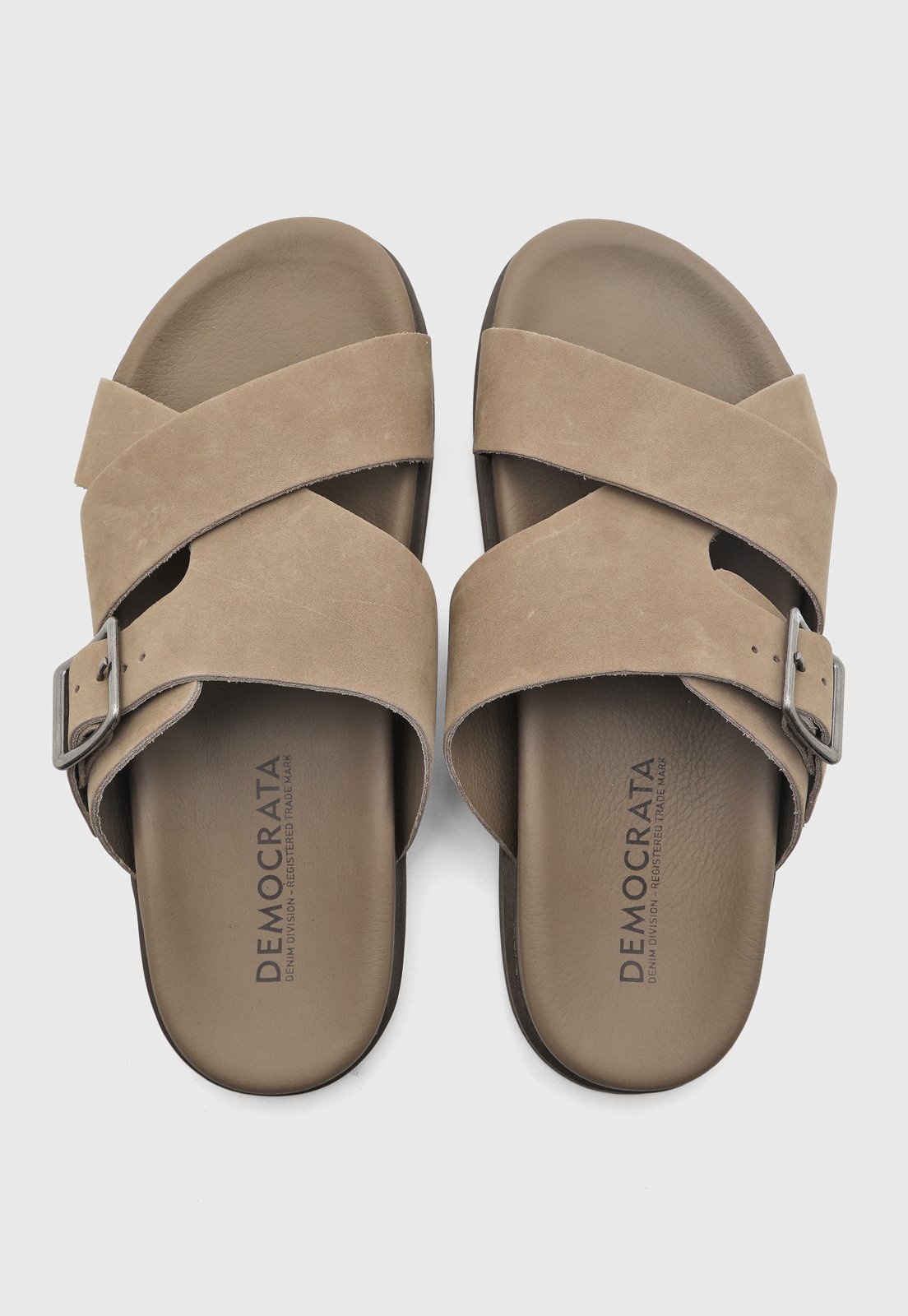 Sandália Masculina Democrata Dock Couro Bege