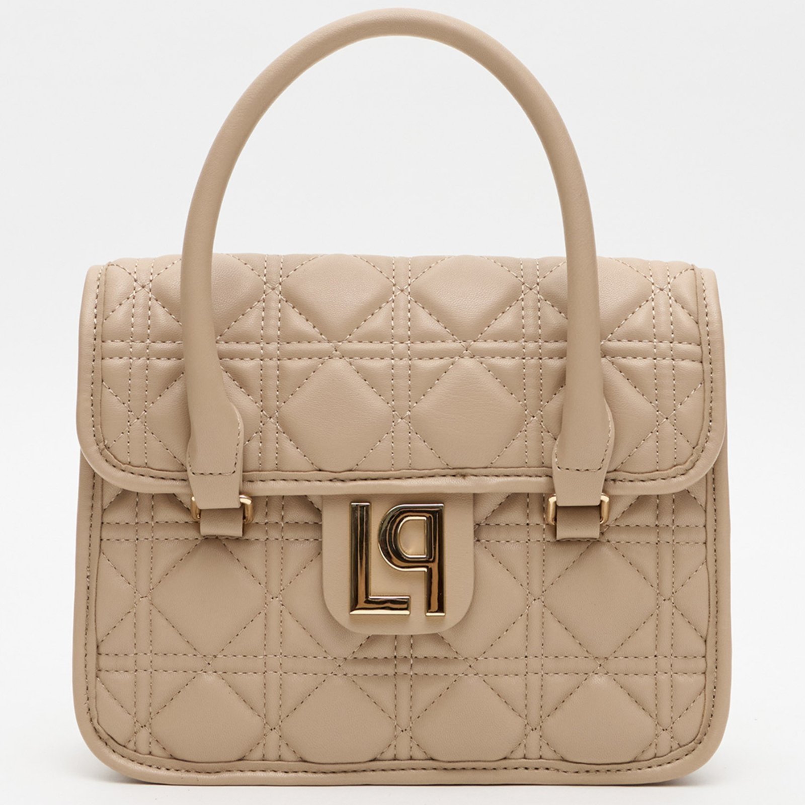 Vista 2 Bolsa Tote Lança Perfume Matelasse Ou26 Feminino bege bege