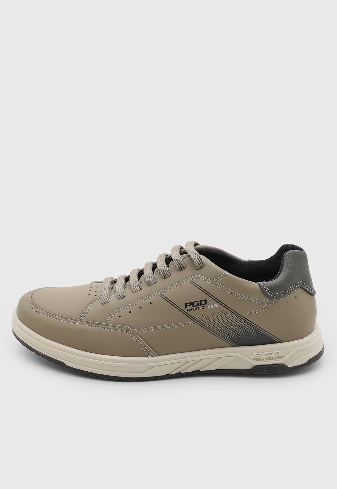 Tênis Masculino Pegada Casual Bege