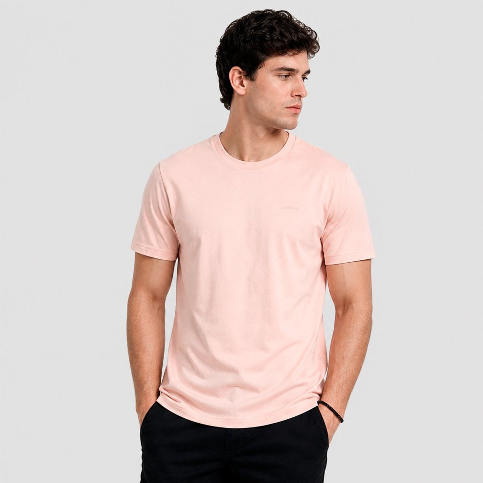Camiseta Colcci Basic Pr27 Rosa Masculino