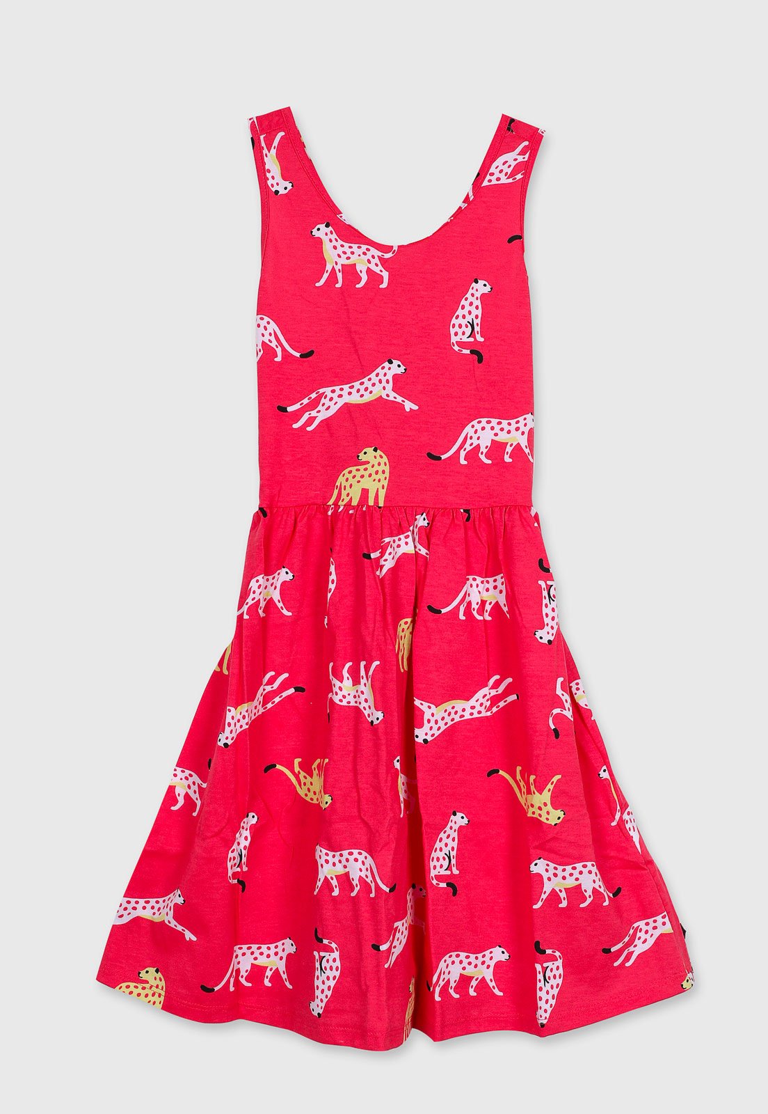 Infantil - Vestido Kyly Estampado Vermelho