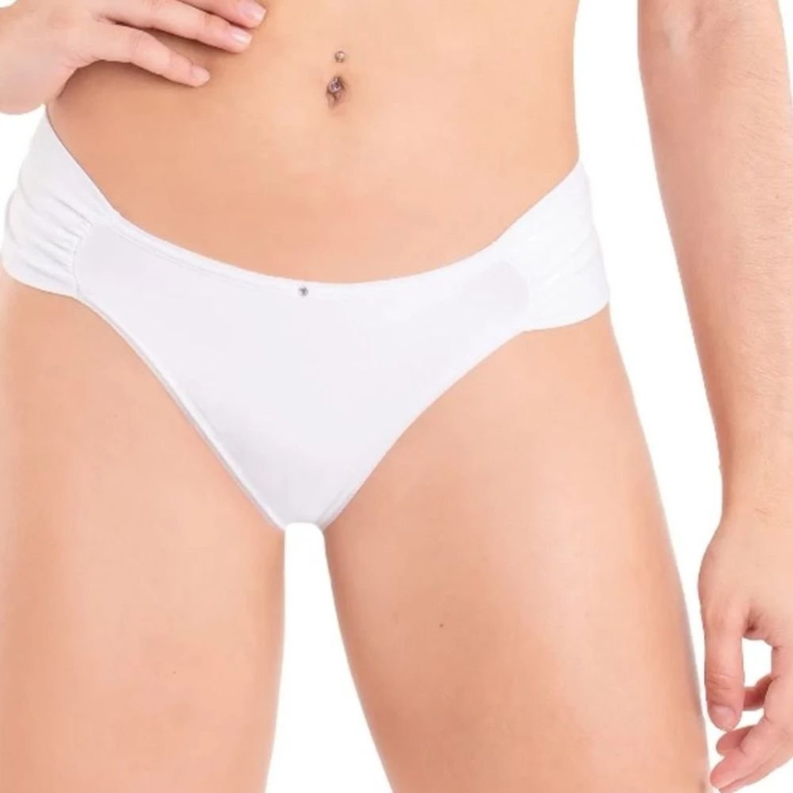 Calcinha Diva Donna Fio Dental Duplo Drapeada em Microfibra 5388 C/3