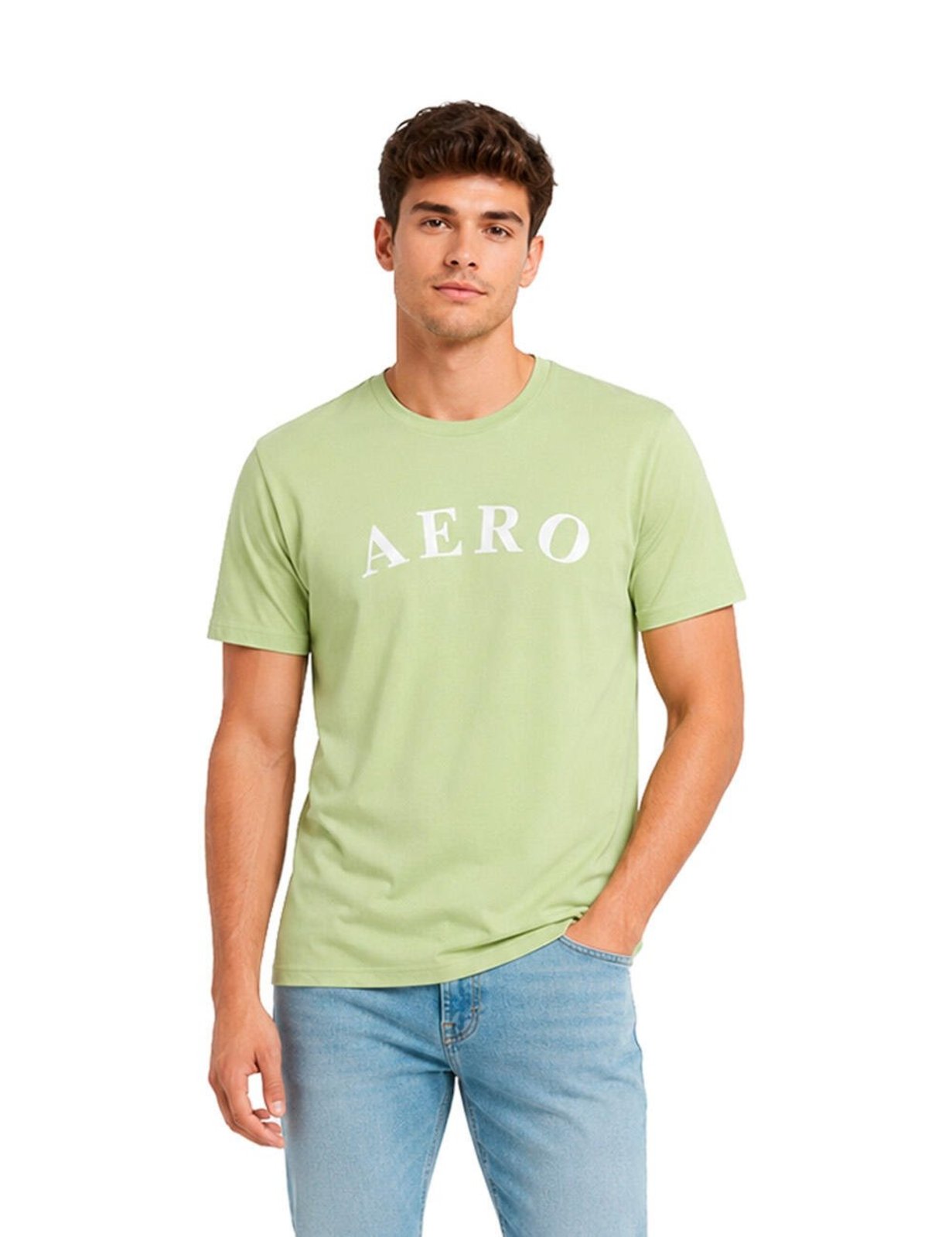 Camiseta Manga Curta Masculina Silkada Aéropostale 87130102-9 Verde