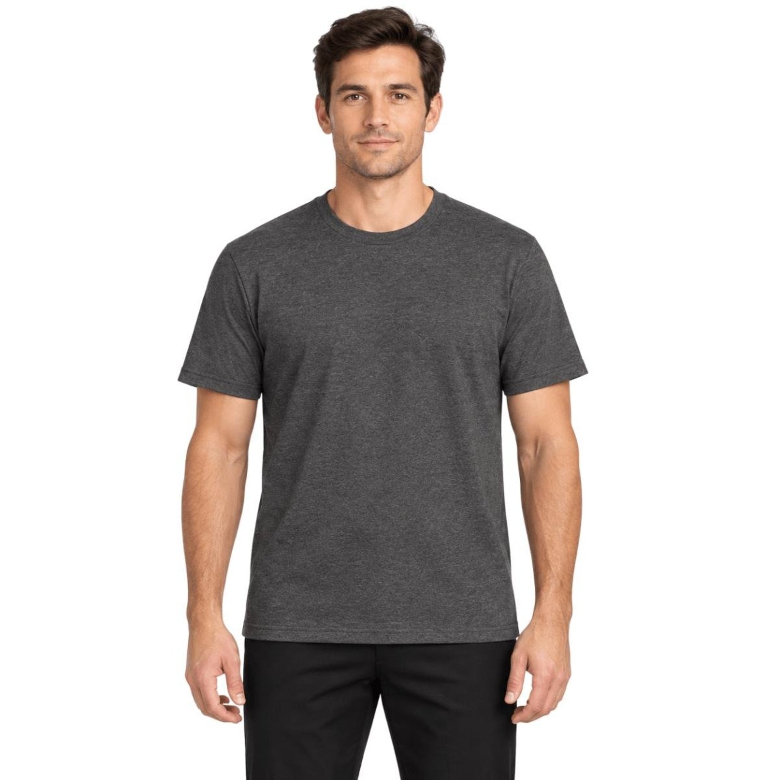 Camiseta Manga Curta Slim Masculina Ogochi 006490003 Marrom
