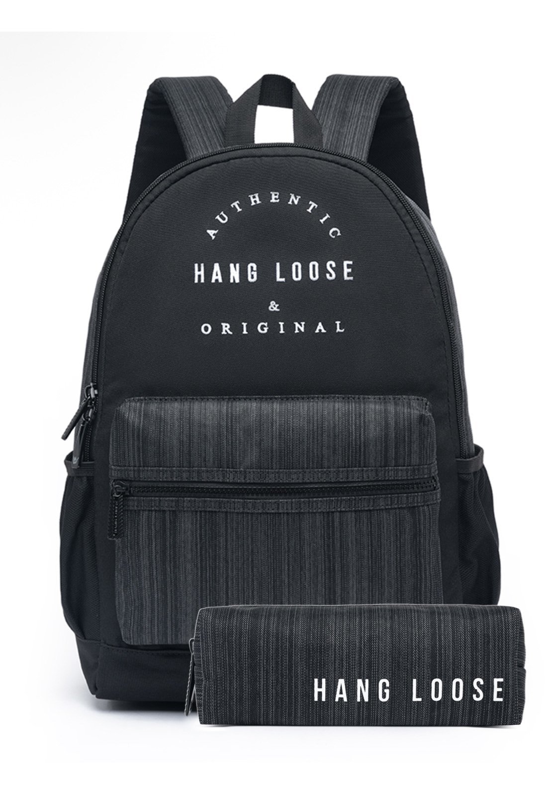 Kit Mochila + Estojo Espaçosa Notebook Masculina Escolar Reforçada Moderna