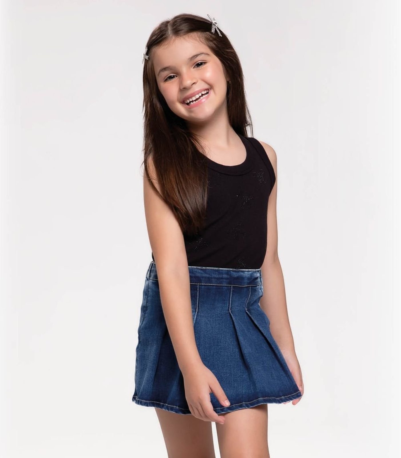 Infantil – Regata Básica Feminina Trick Nick Preto
