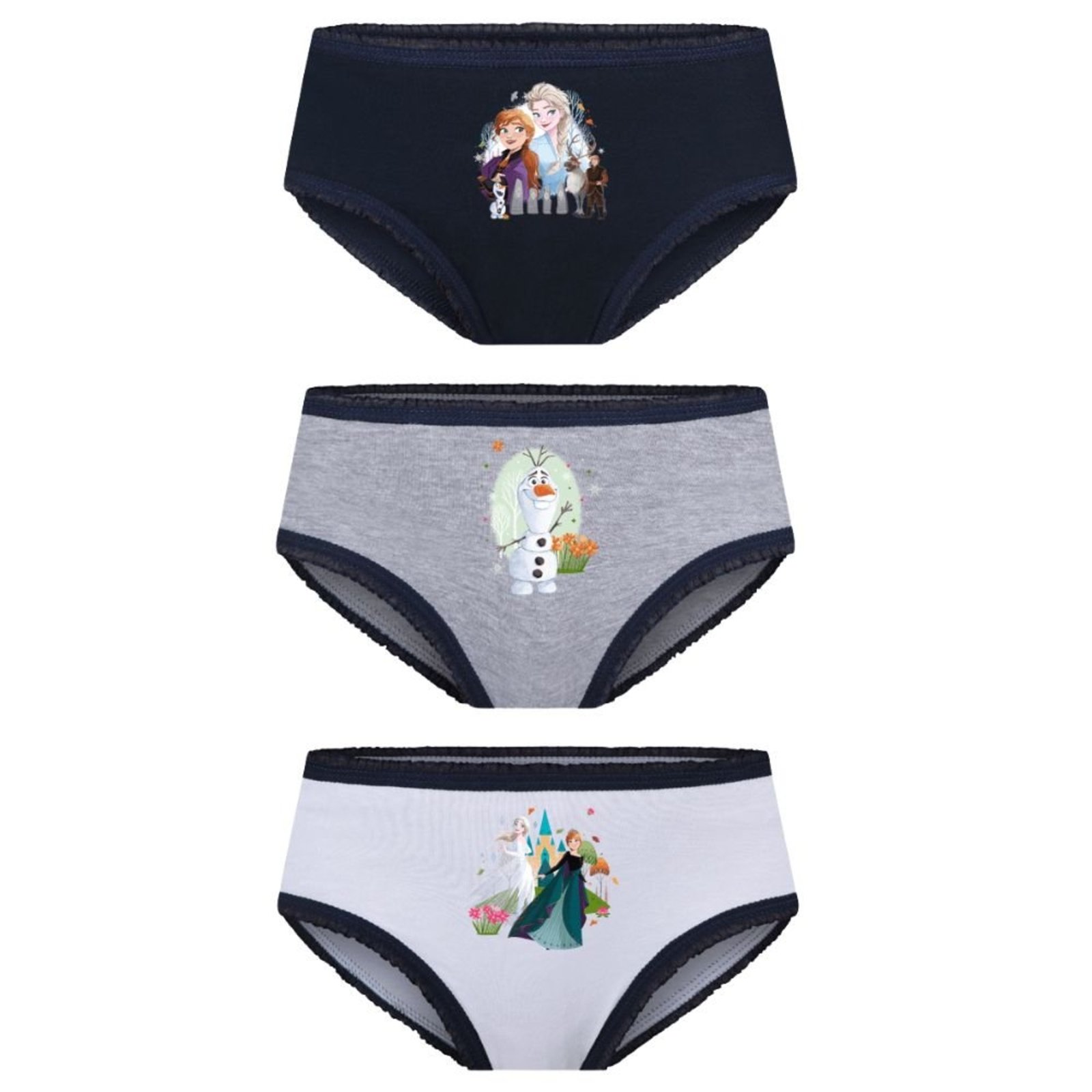 Kit 3 Calcinha Lobinha Frozen 18202-089
