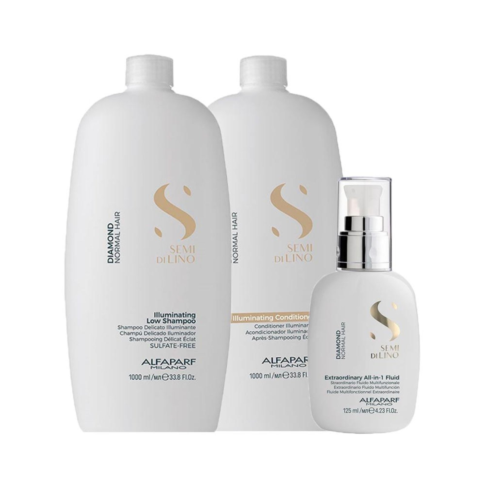 Alfaparf Semi Di Lino Diamond Shampoo, Cond e Finalizador