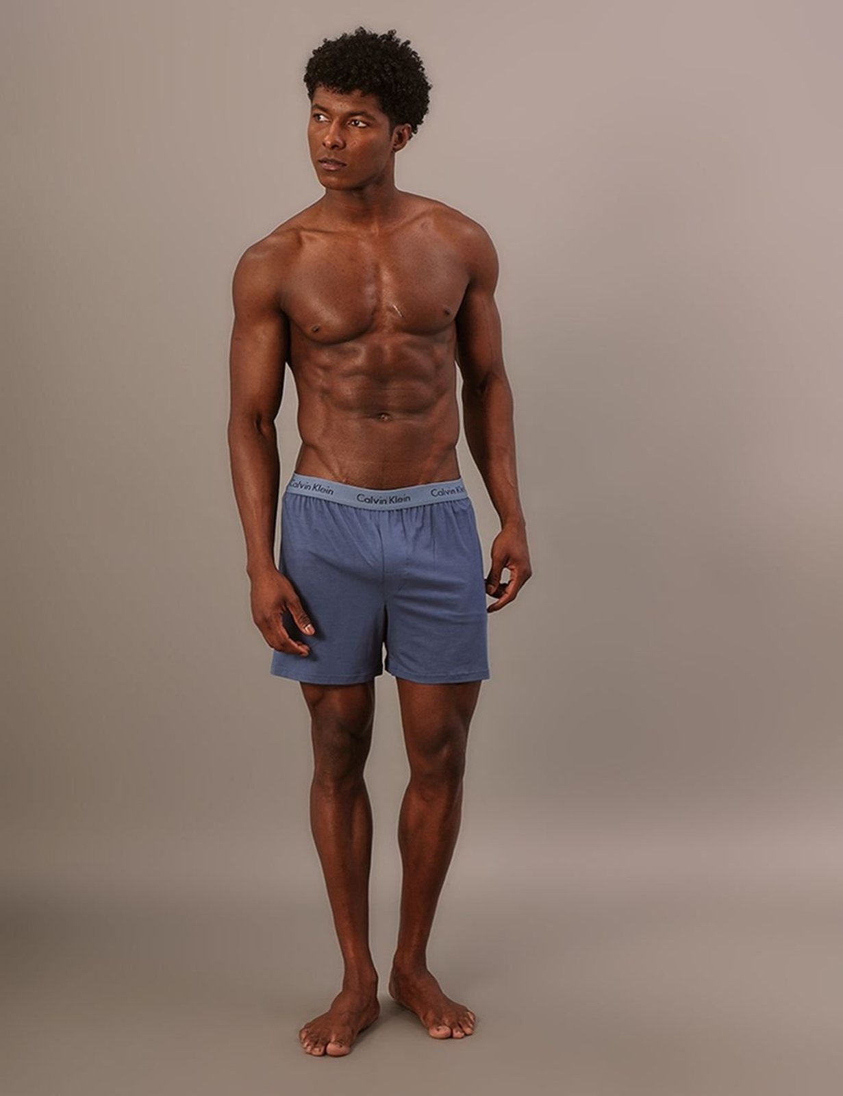 Cueca Samba Canção de Modal - Azul Medio/Azul Marinho Calvin Klein Jeans