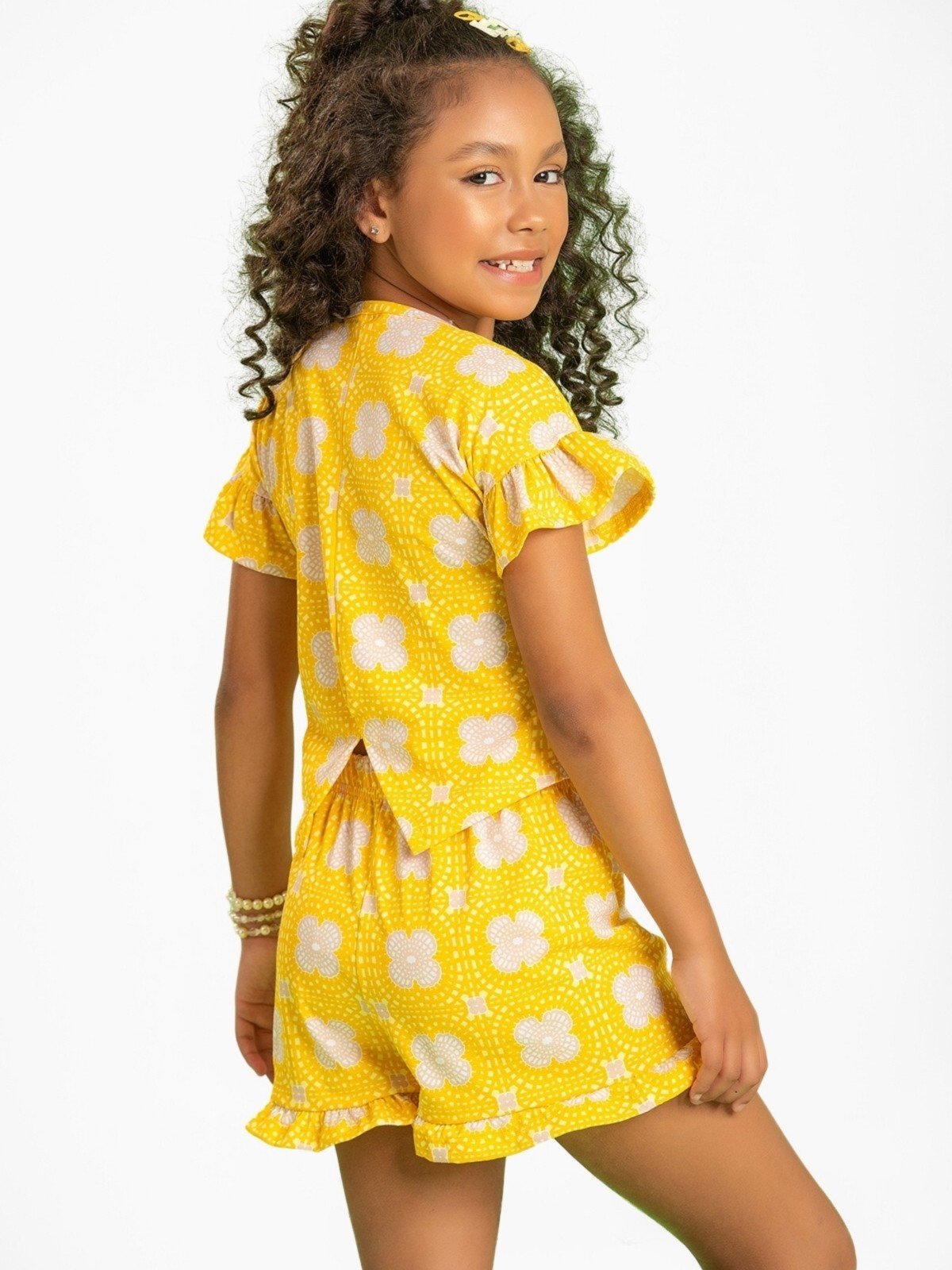Vista 2 Infantil - Conjunto Platinum Yellowish Miniature Kids amarelo Miniature Kids amarelo
