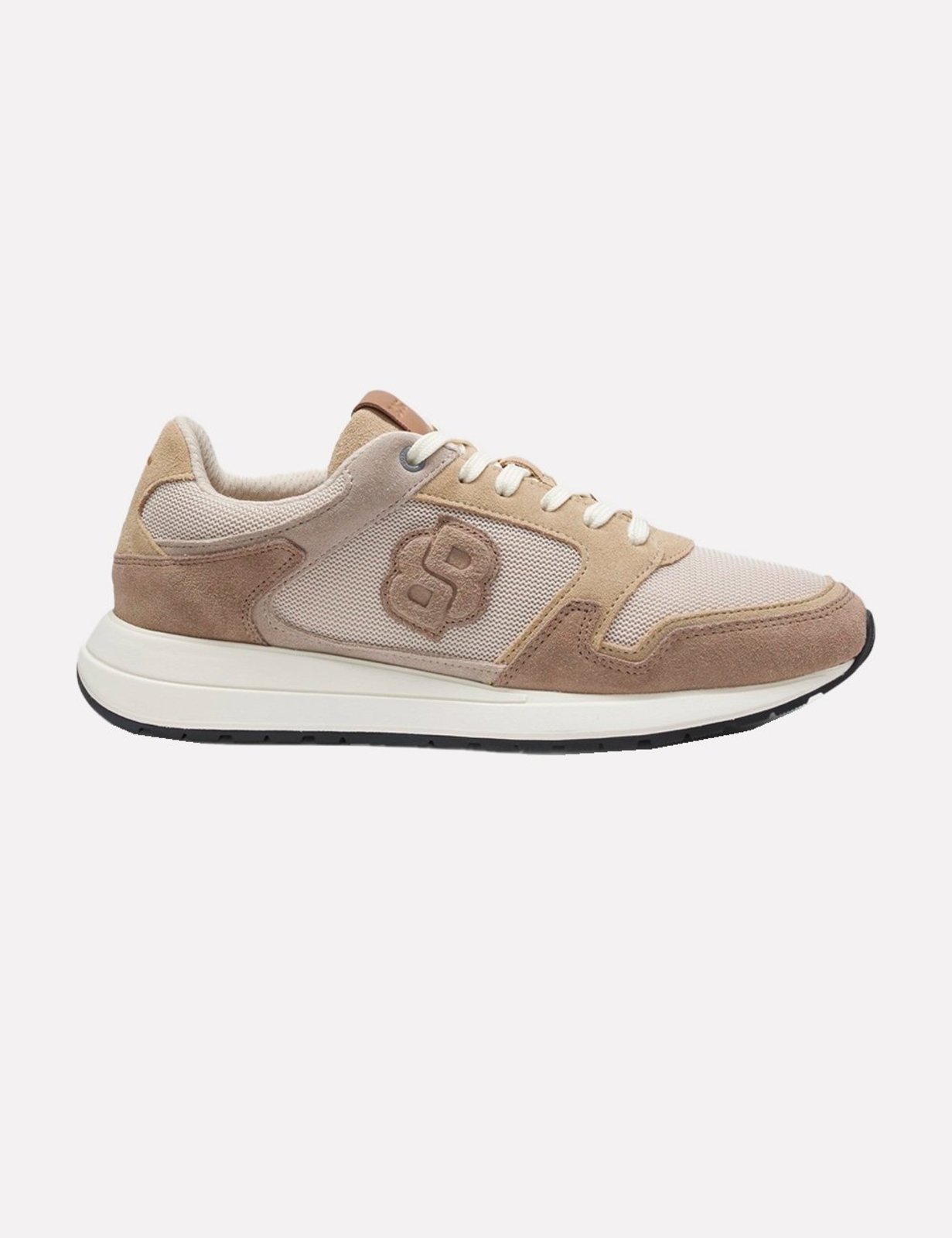 Tênis Hugo Boss Masculino Vinston Runn sdmeBB Bege Claro