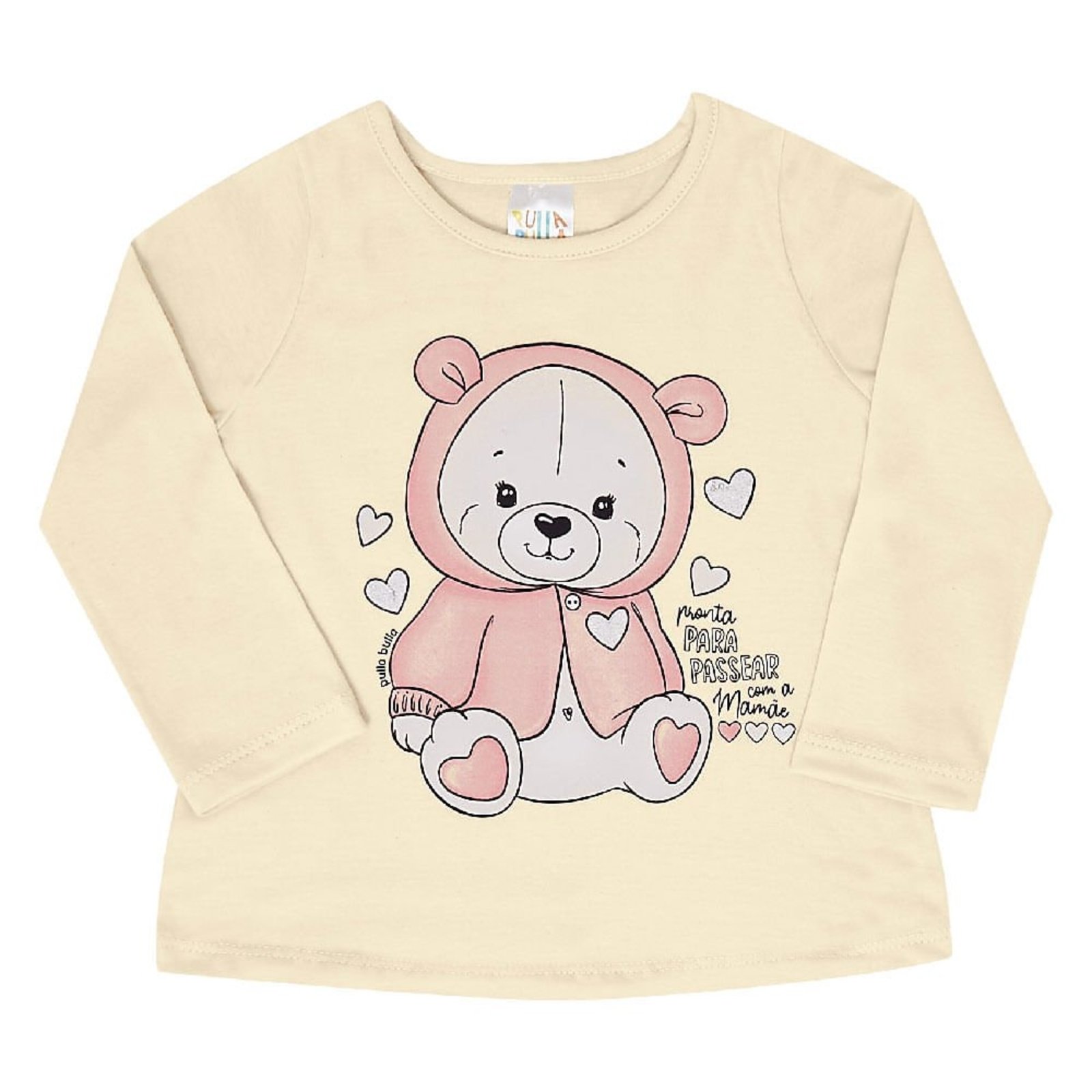 Infantil - Blusa Menina - Creme - 49501-1255 Bege