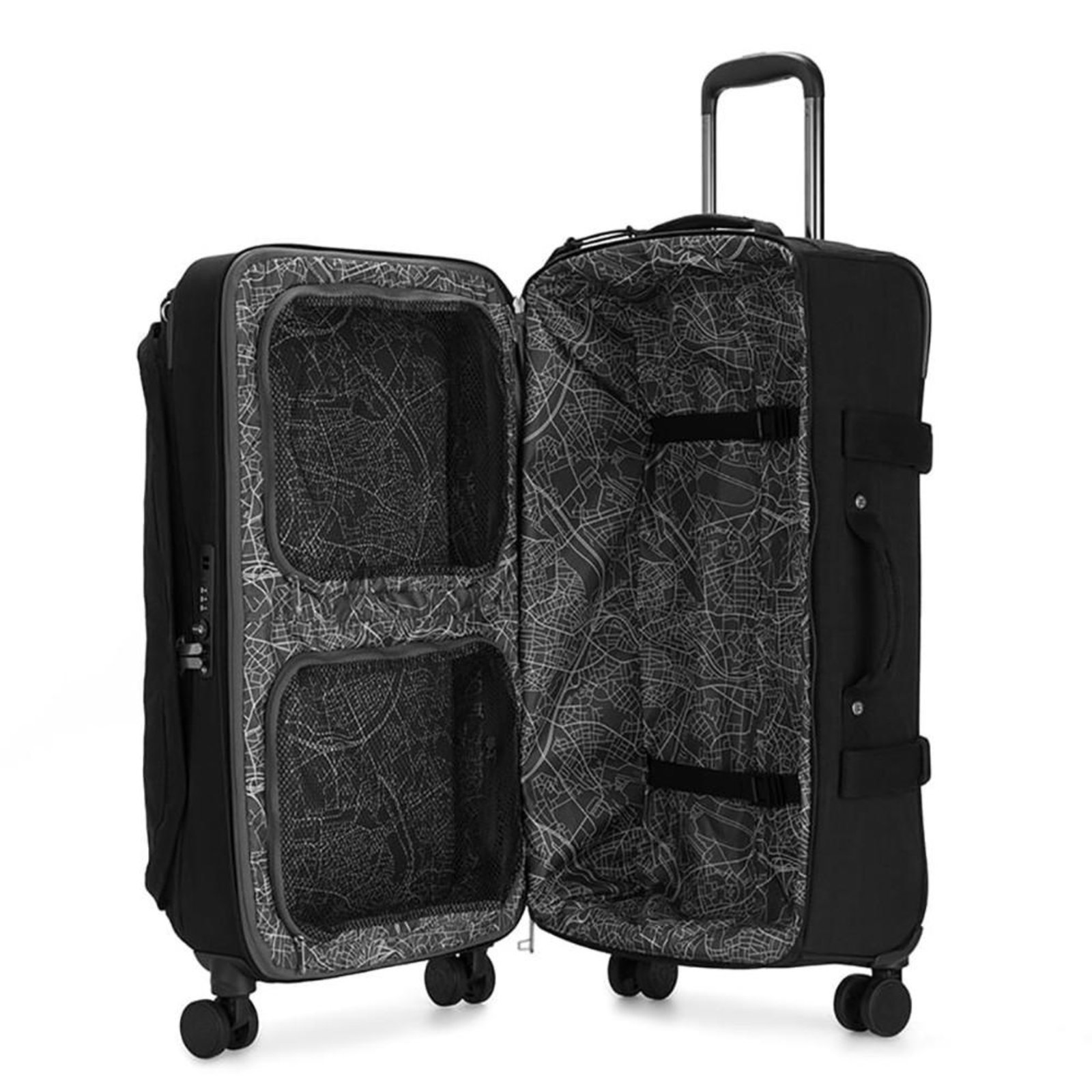 Vista 3 Mala Kipling Spontaneous M Black Noir preto black Kipling preto black
