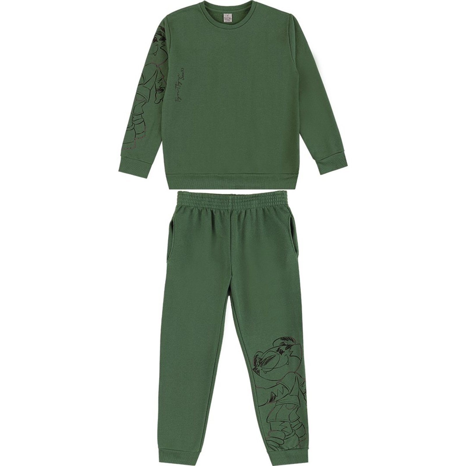 Infantil - Conjunto Moletom Menino Tigor T. Tigre