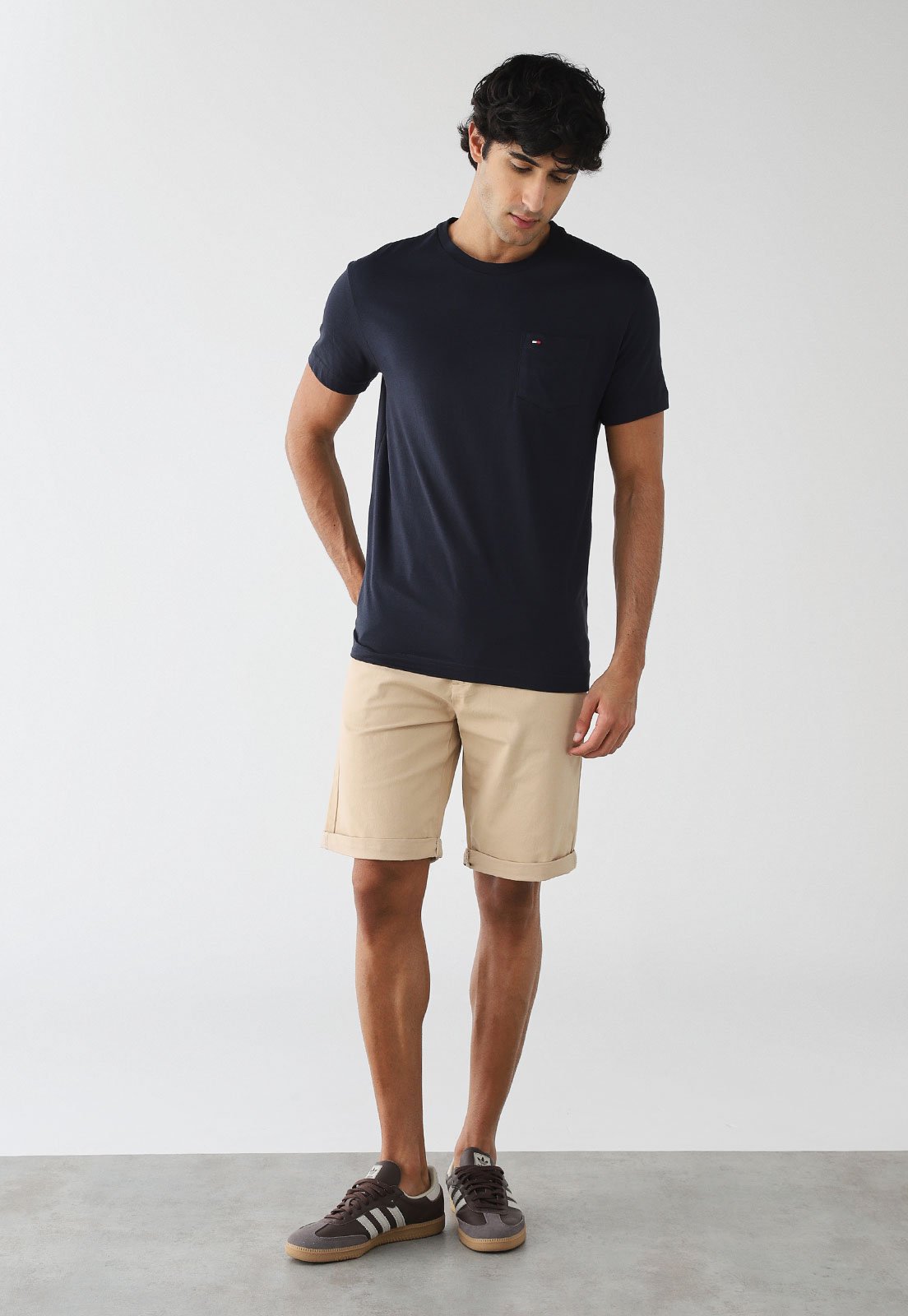 Vista 3 Camiseta Tommy Hilfiger Regular Pocket Azul-Marinho azul marinho Tommy Hilfiger azul marinho