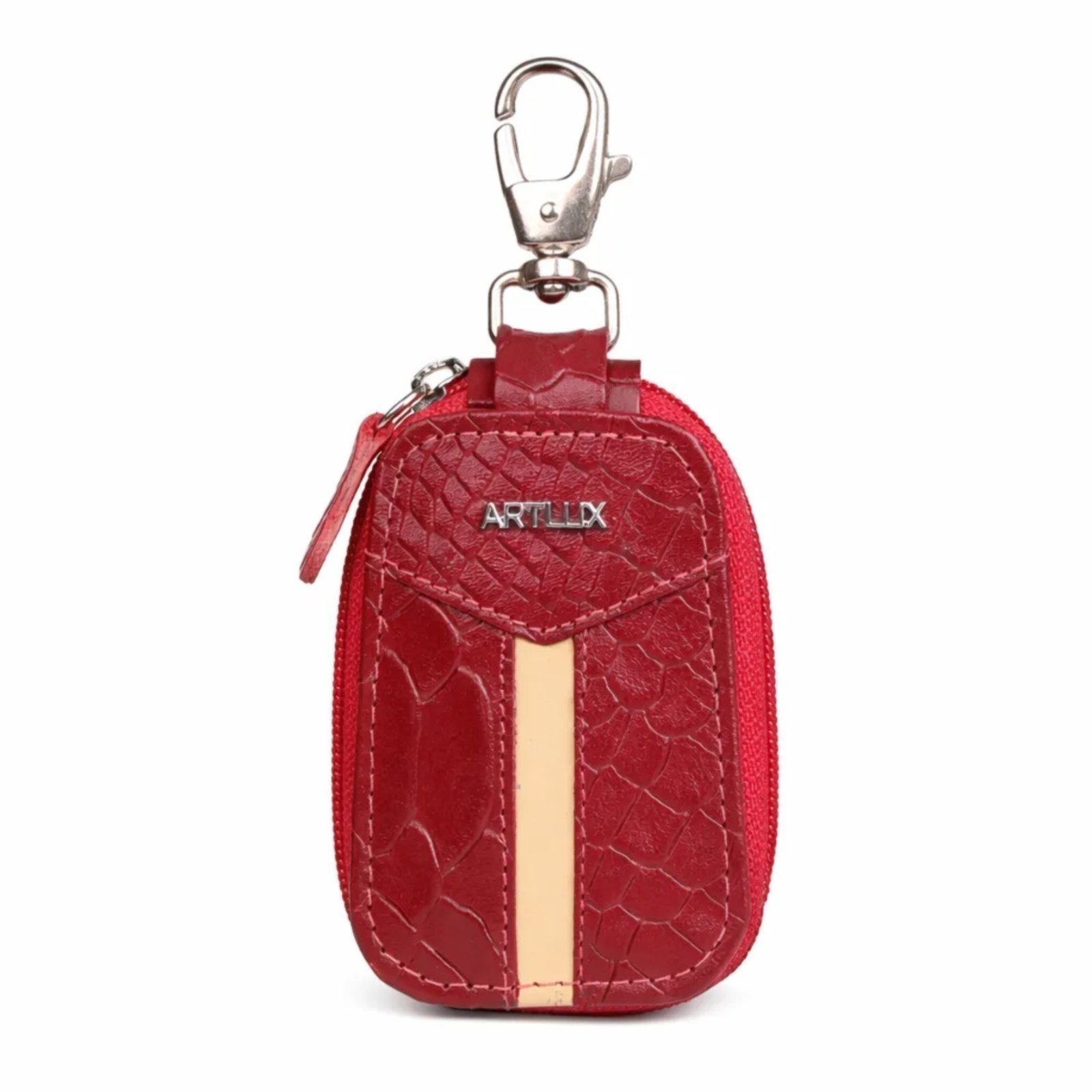 Porta Chaves em Couro Artlux 3090 Vermelho