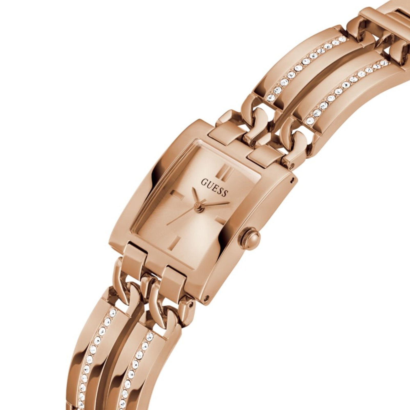 Vista 3 Relógio Guess Feminino Quadrado Bracelete Rosé rosa rosé Guess rosa rosé