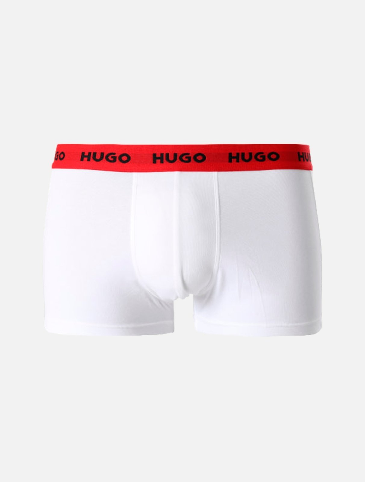 Vista 3 Kit Cueca Hugo Boss Masculina Trunk Triplet Preta/Branca Marinho azul Hugo Boss azul