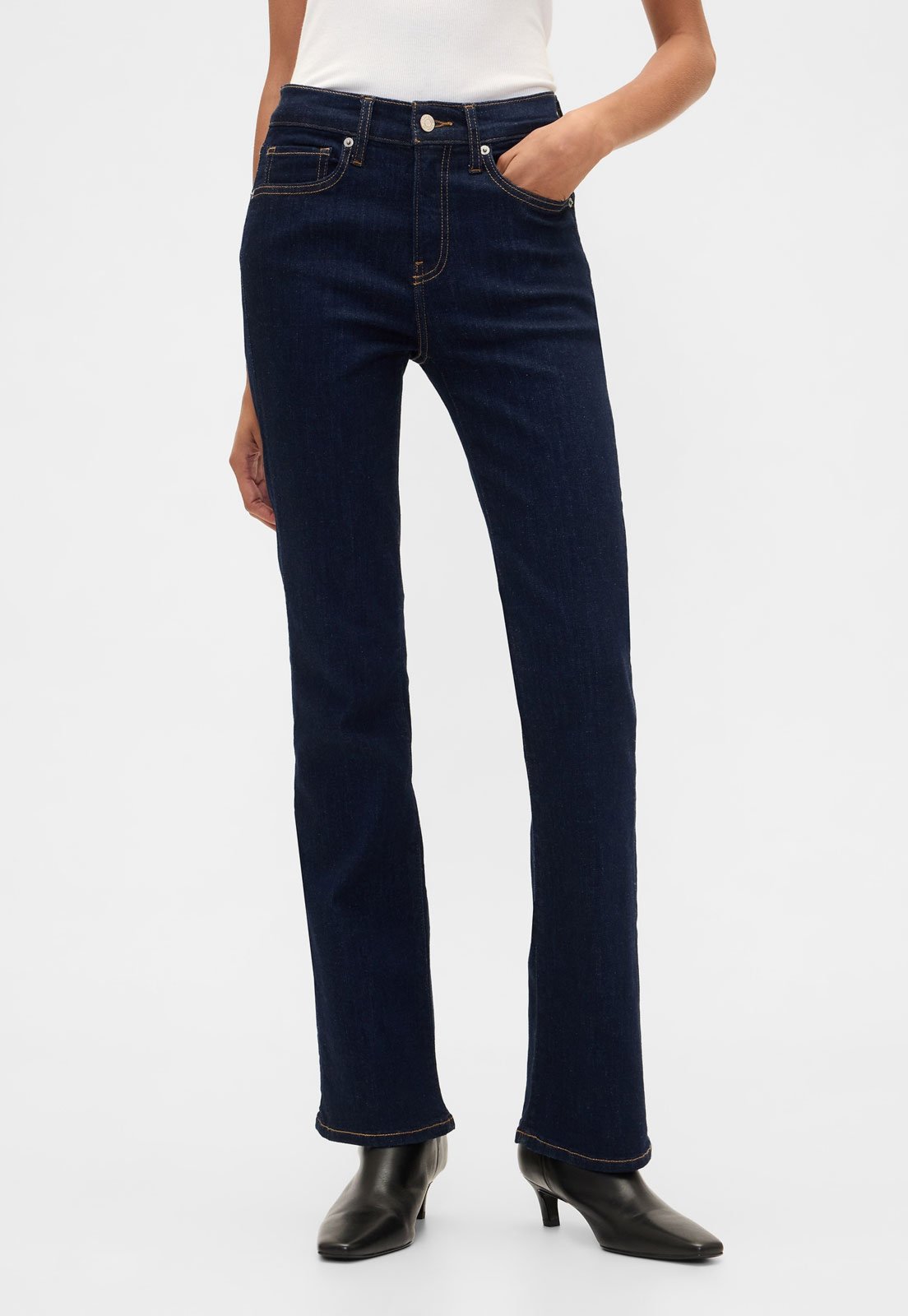 Calça Jeans Feminina GAP Reta Azul Escuro