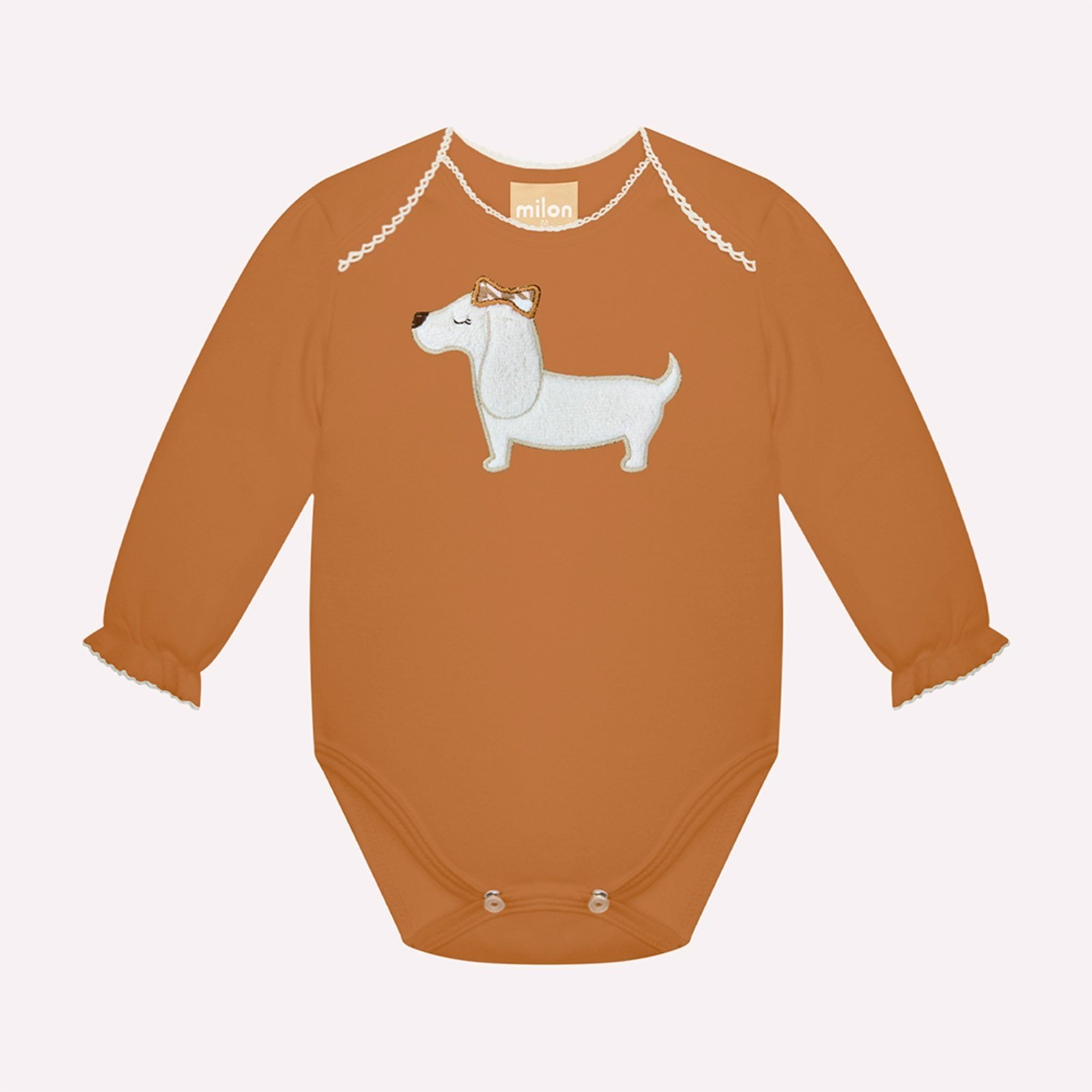 Infantil – Body Menina Bordado Milon