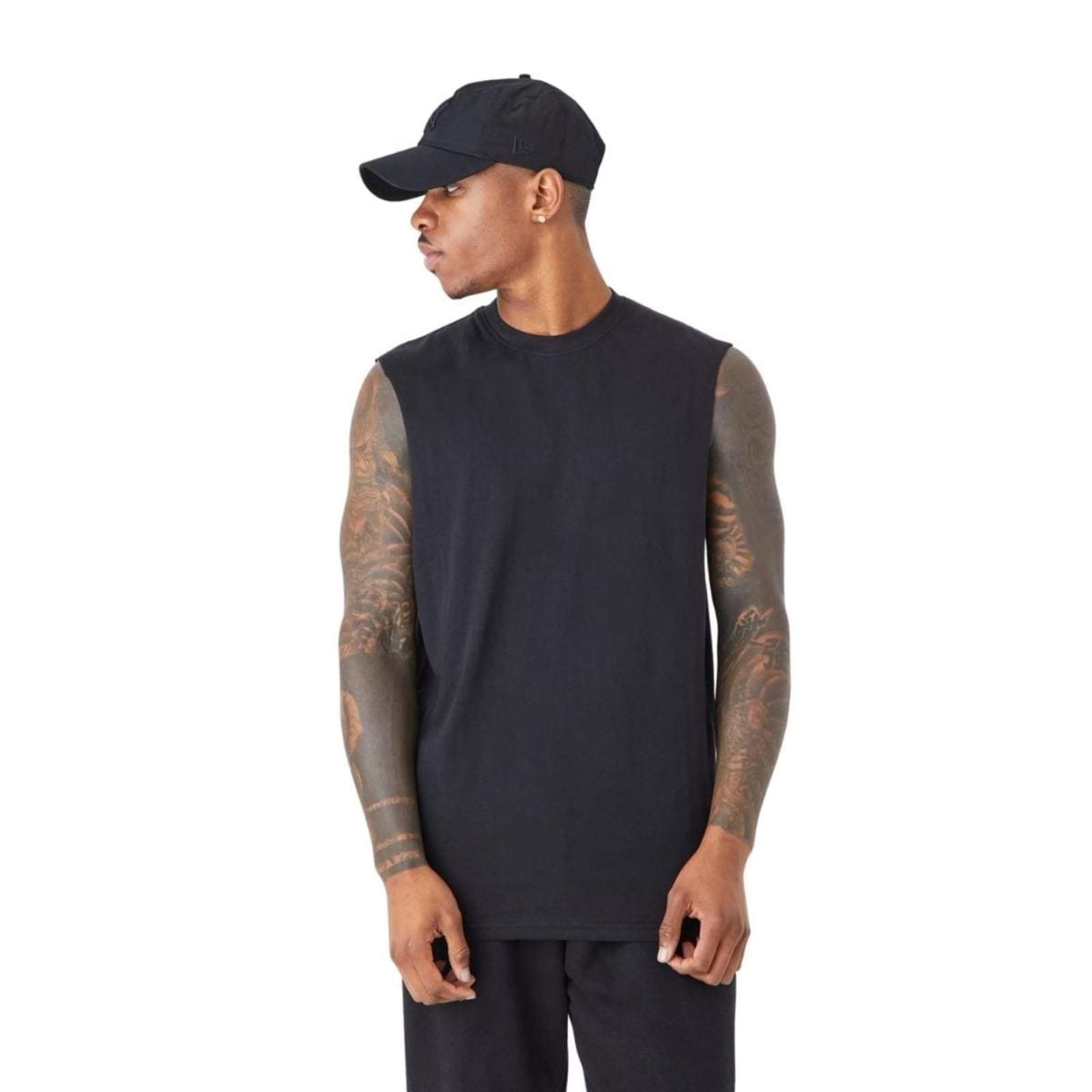 Camiseta Regata Machão Preto Algodão Macio