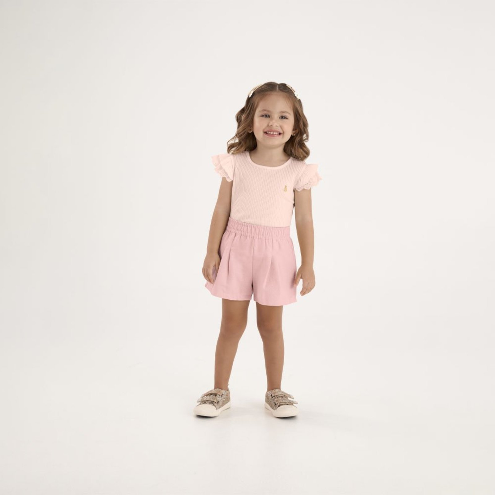 Infantil - Conjunto Rosa Primeiros Passos Pulla Bulla Menina - 53719-1298