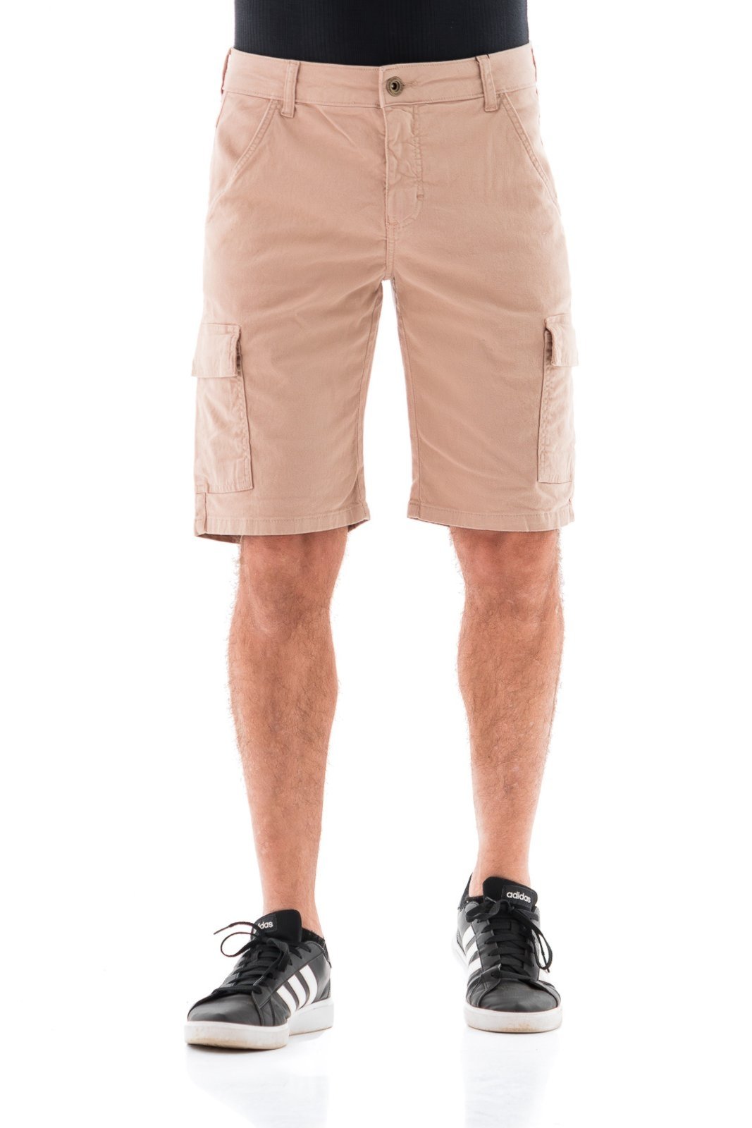 Vista 2 Bermuda Collor Masculina Arauto Cargo ARAUTO JEANS bege ARAUTO JEANS bege