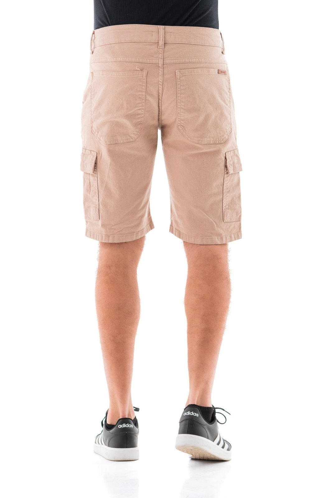 Vista 3 Bermuda Collor Masculina Arauto Cargo ARAUTO JEANS bege ARAUTO JEANS bege