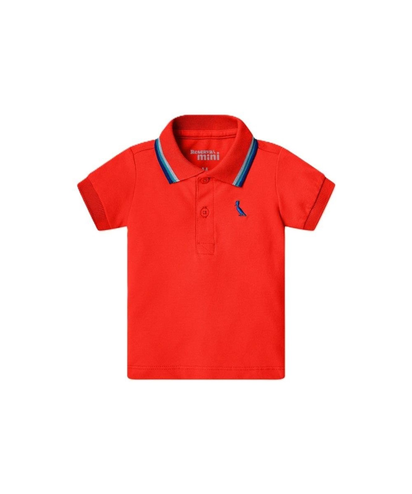 Infantil - Polo Mc Bb Piquet 3 Frisos Reserva Mini VERMELHO M