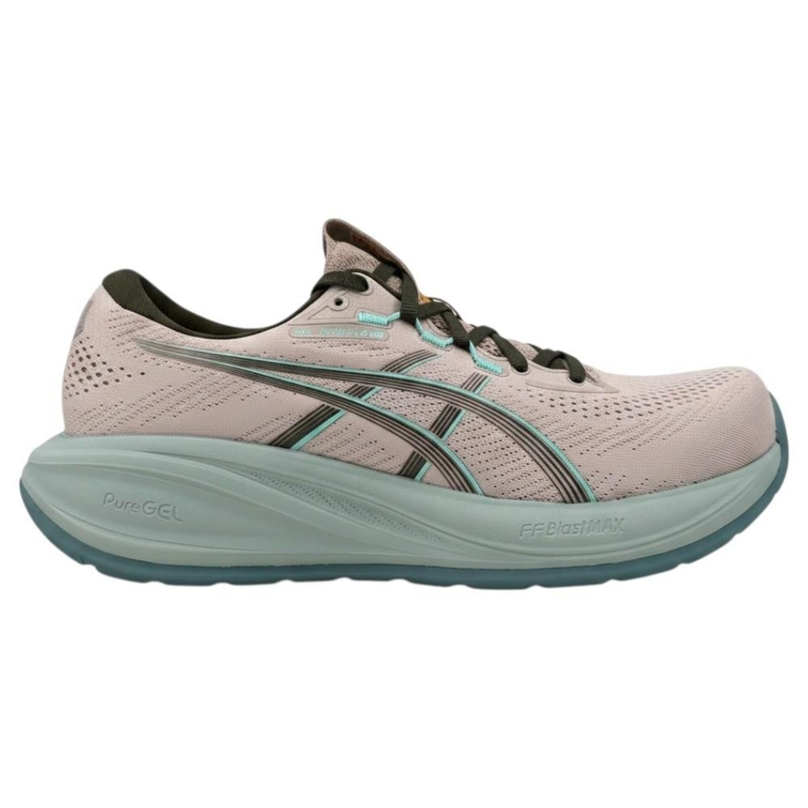 Tênis Asics Gel Cumulus 28 Bege e Azul Masculino Bege
