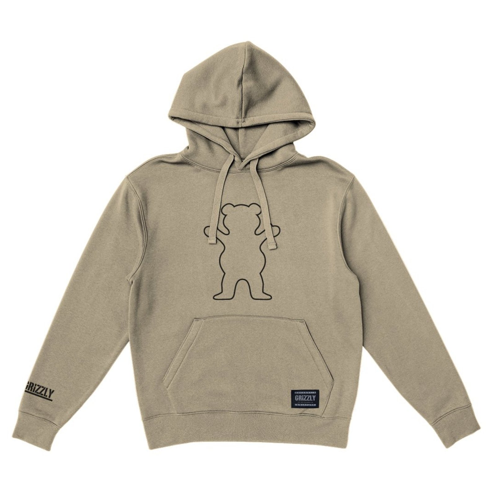 Moletom Grizzly Outline Og Bear Hoodie - NEW SAND