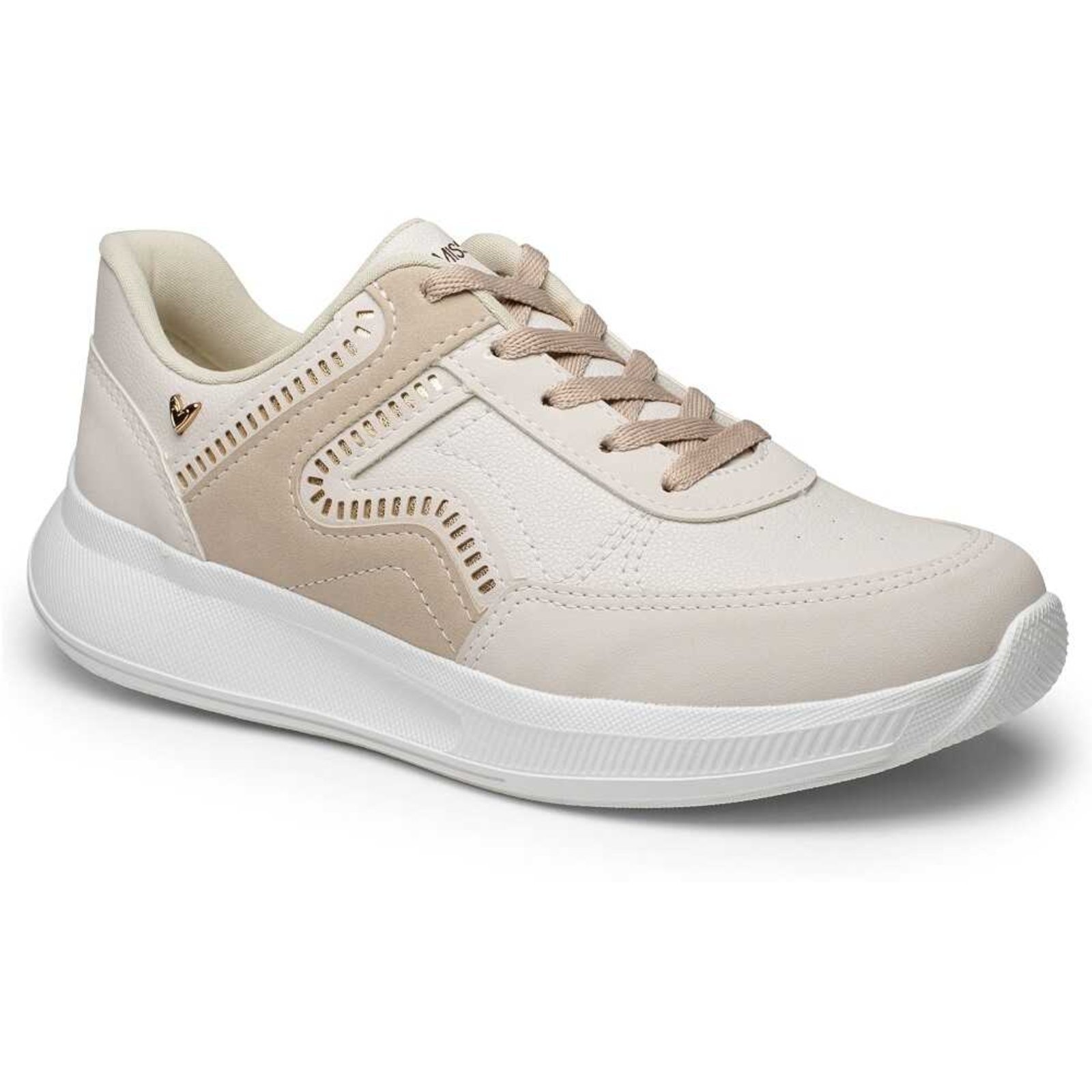 Vista 2 Tênis Feminino Jogging Mississipi J0752 bege MISSISSIPI bege