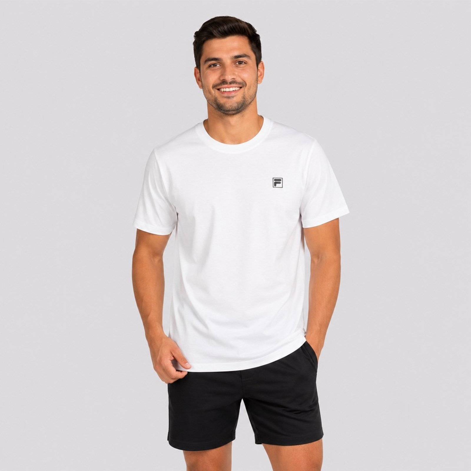 Camiseta Fila Comfort Classic Logo Branca