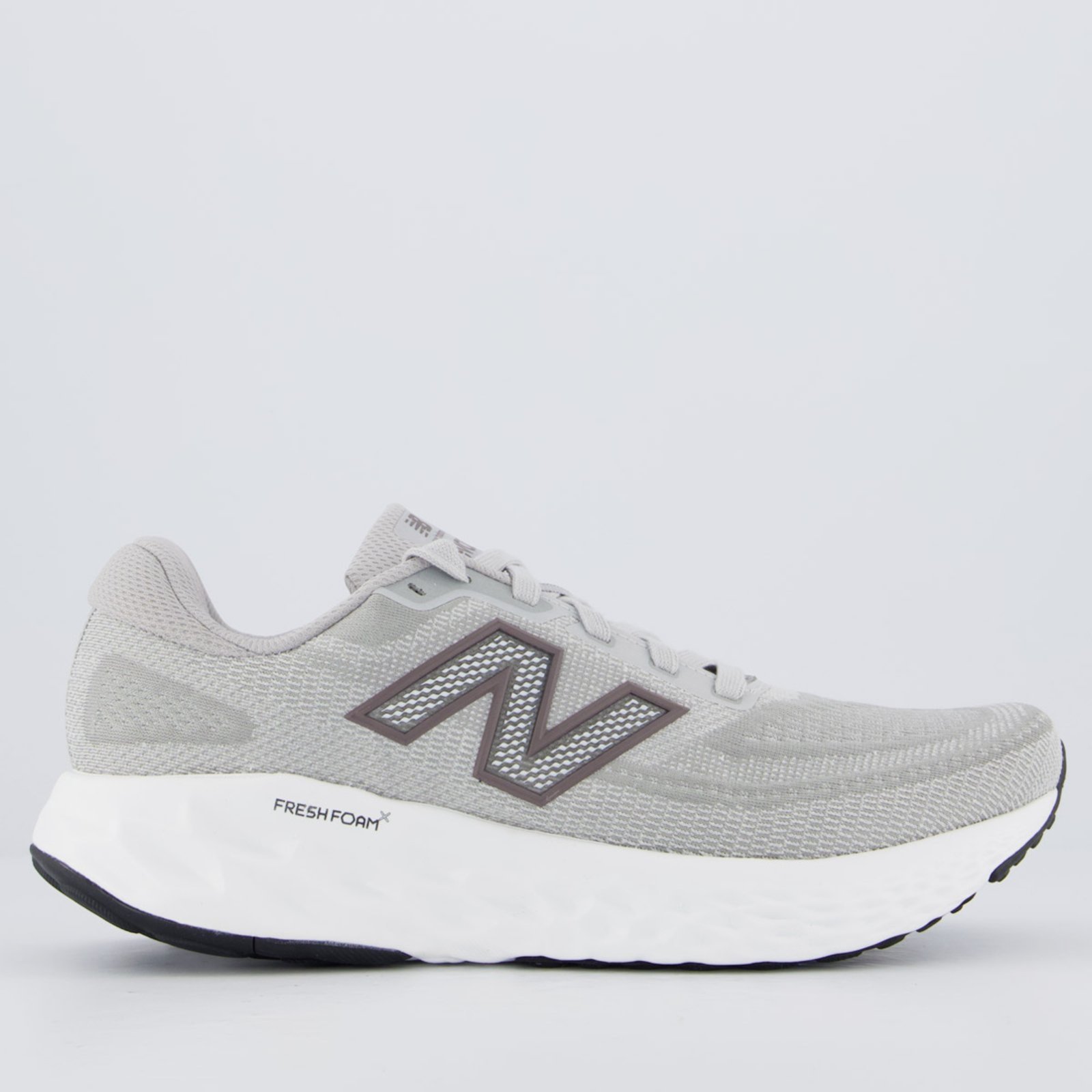 Vista 2 Tênis New Balance Fresh Foam X Evoz V4 e Branco cinza New Balance cinza