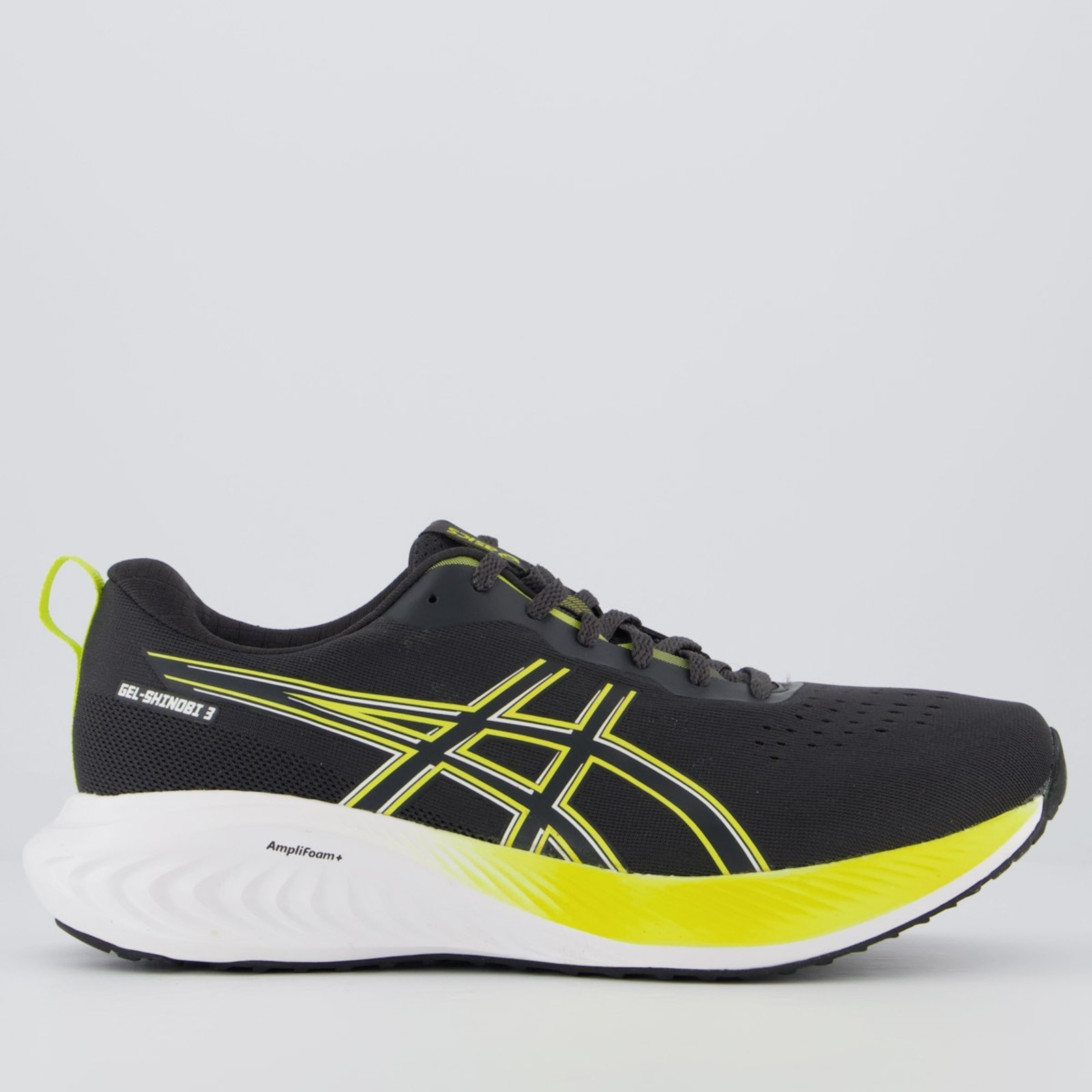 Tênis Asics Gel Shinobi 3 Cinza e Amarelo
