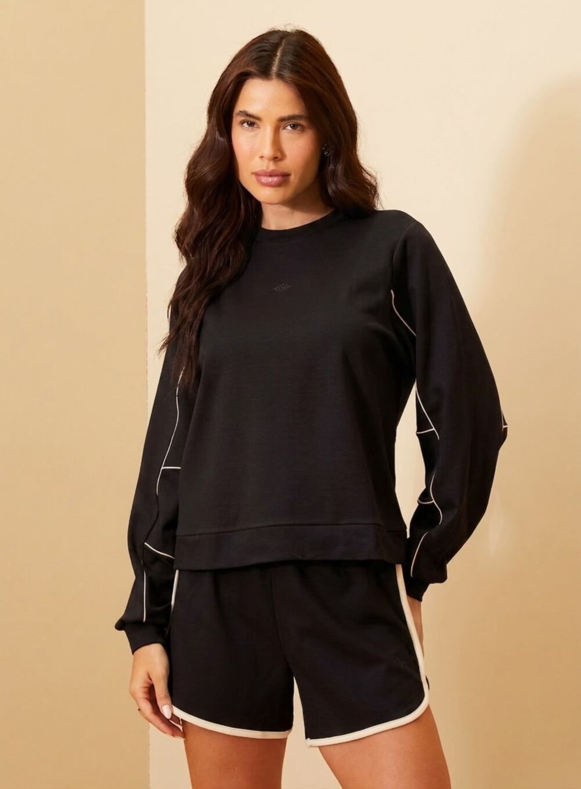 Blusão Comfort Feminino Triton Preto/Branco