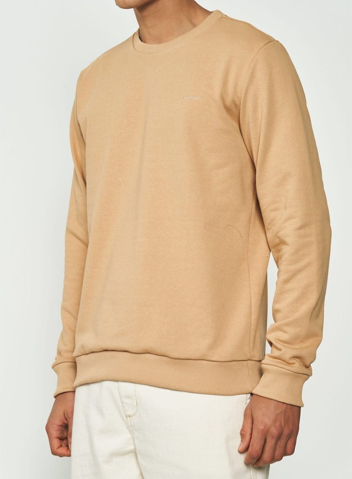Blusão Slim Gola Careca Colcci Caramelo