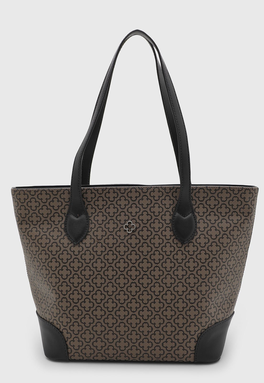 Bolsa Feminina Capodarte Grande Monograma Bege