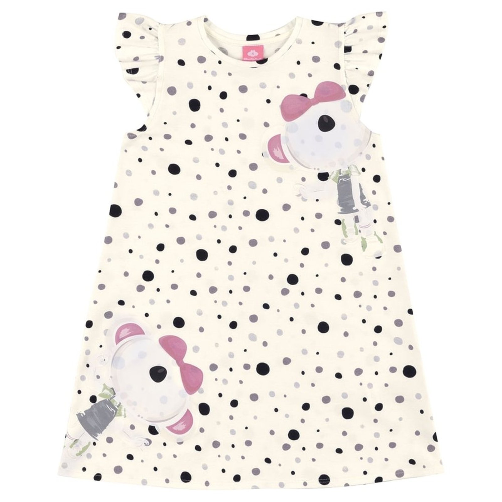 Infantil - Vestido Curto Estampado Menina Lilica Ripilica