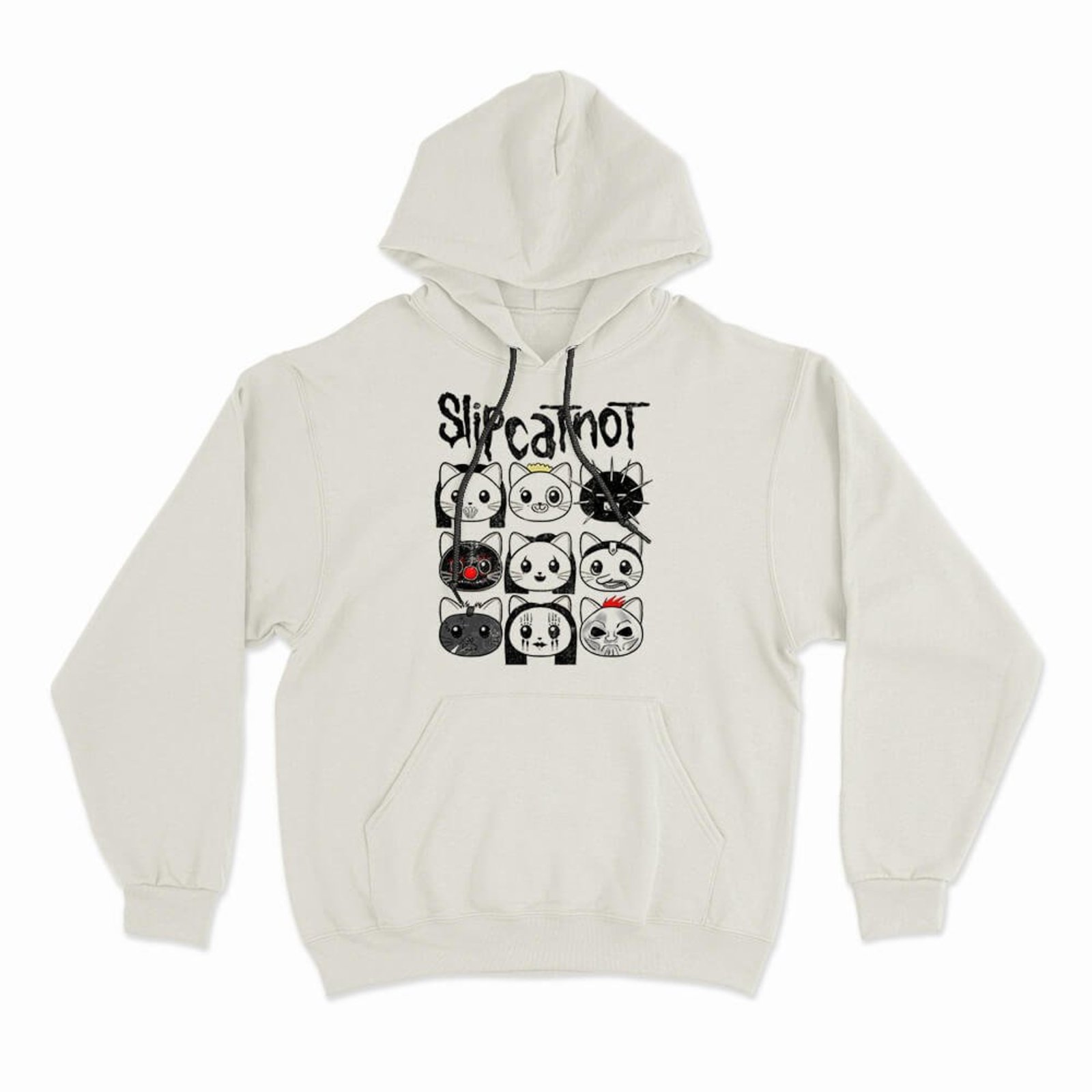 Moletom Com Capuz Slipcatnot - Off White - Casual - Studio Geek