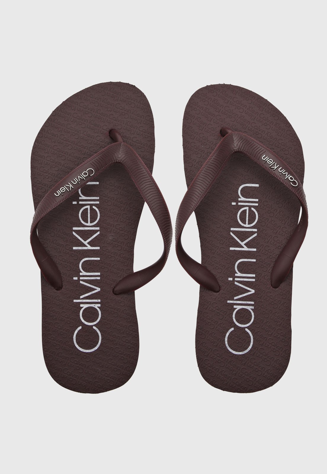 Chinelo Masculino Calvin Klein Swim Vinho