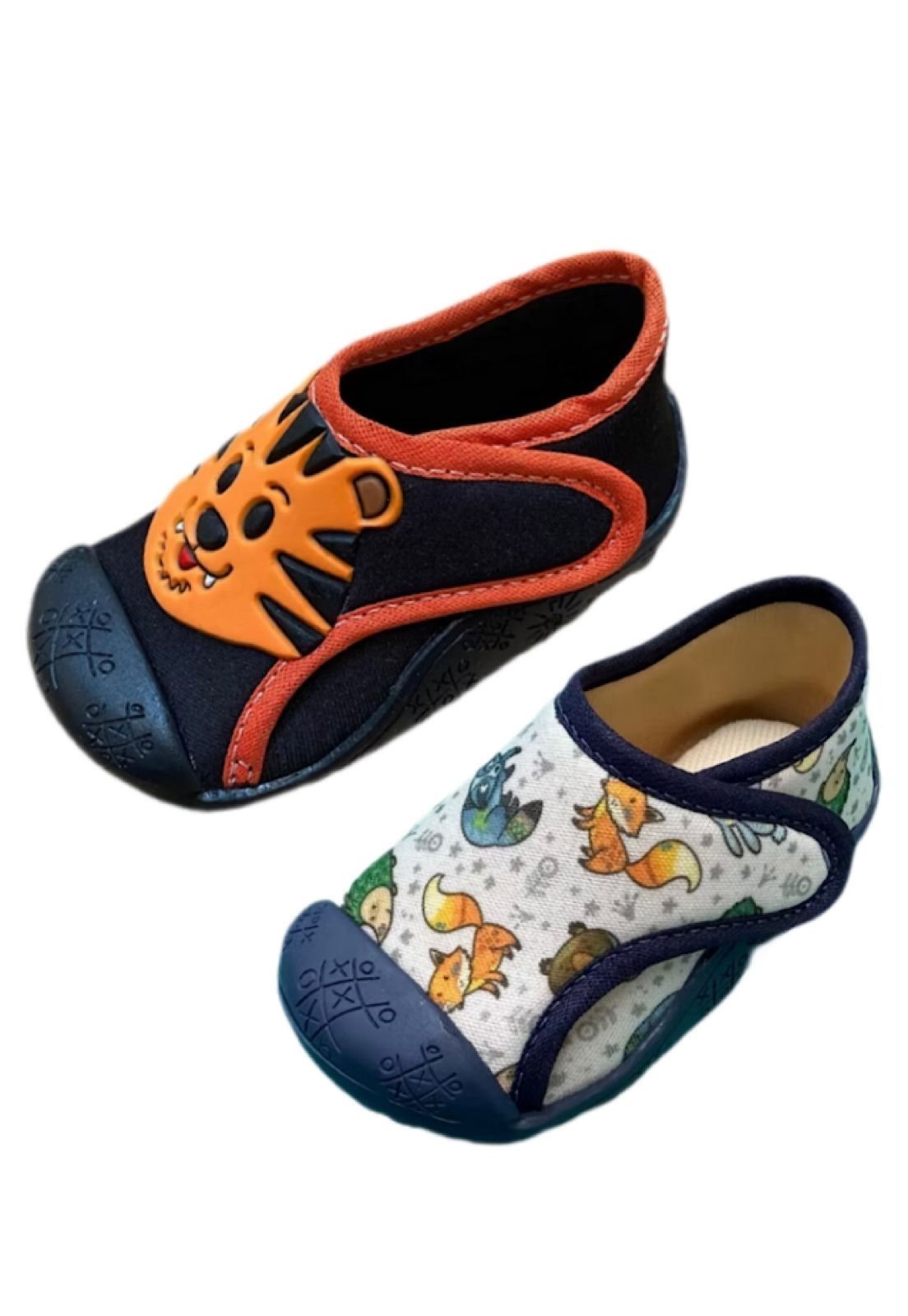 Infantil – Kit tênis meia menino Solzim Tigre laranja e Raposa