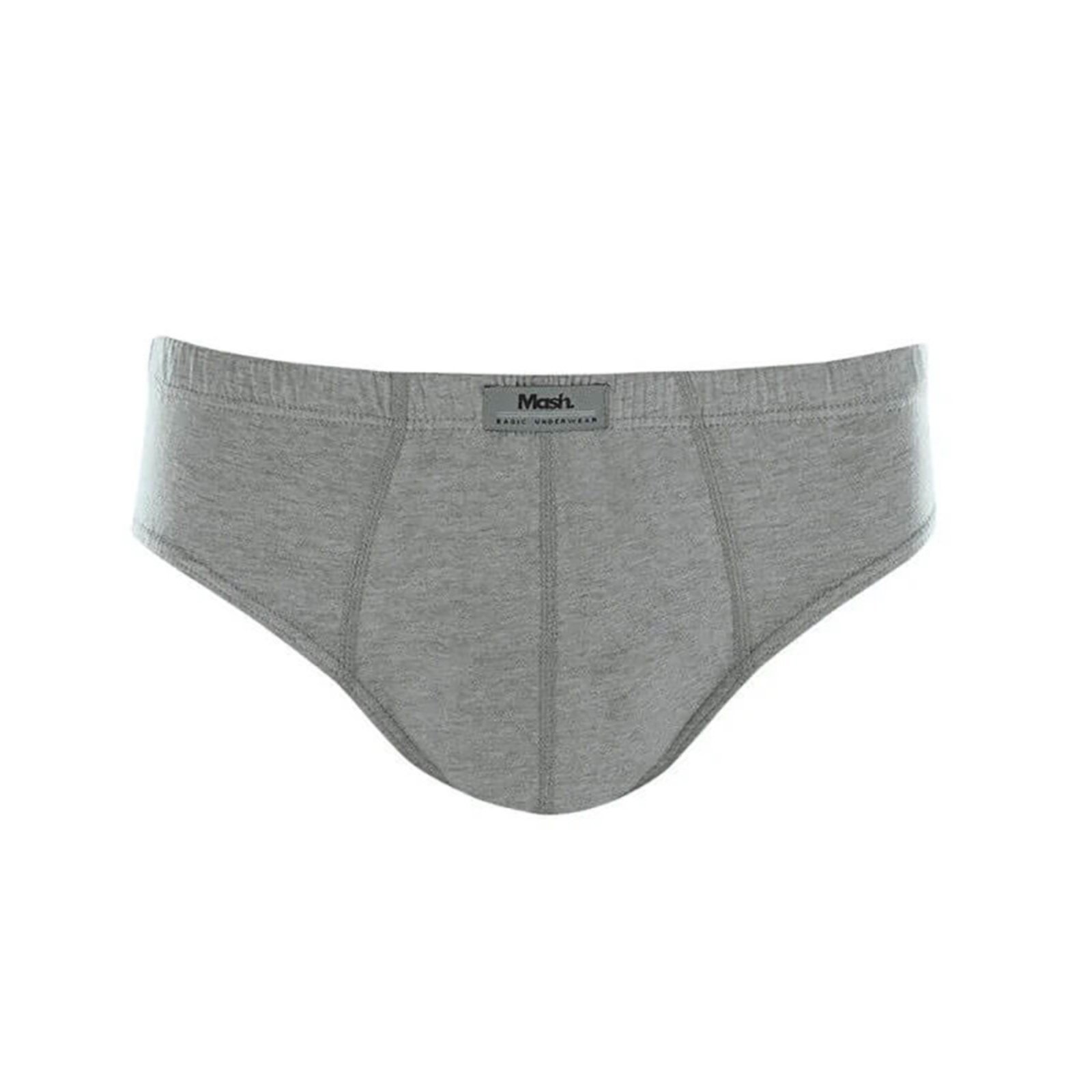 Cueca Plus Size Mash 074.59 Algodão Cinza
