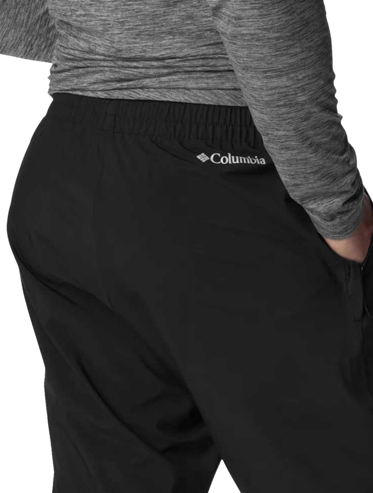 Vista 3 Calça Columbia Masculina Hazy Trail Rain Preta preto Columbia preto